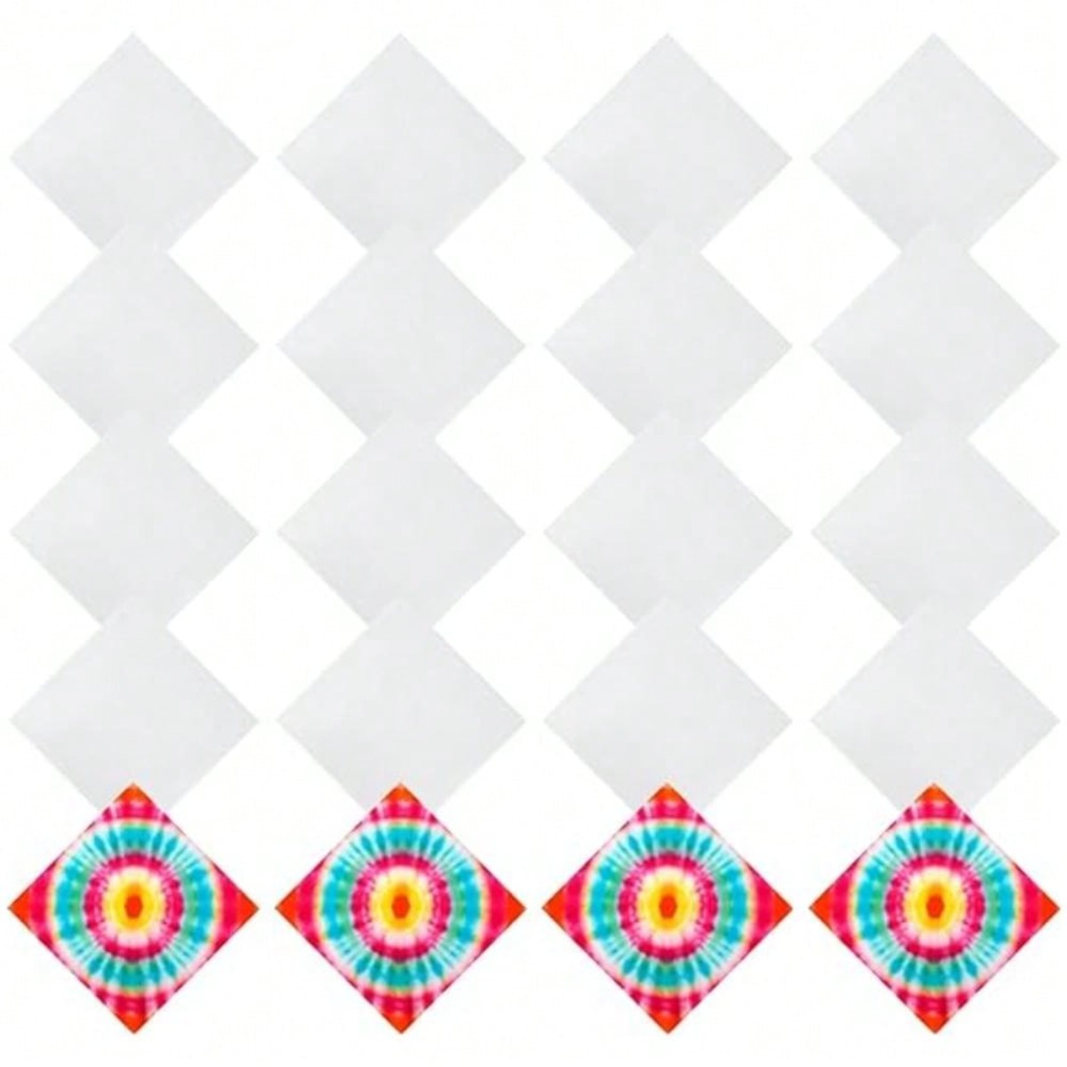 Bandana Blank White - Pañuelos blancos de 16 