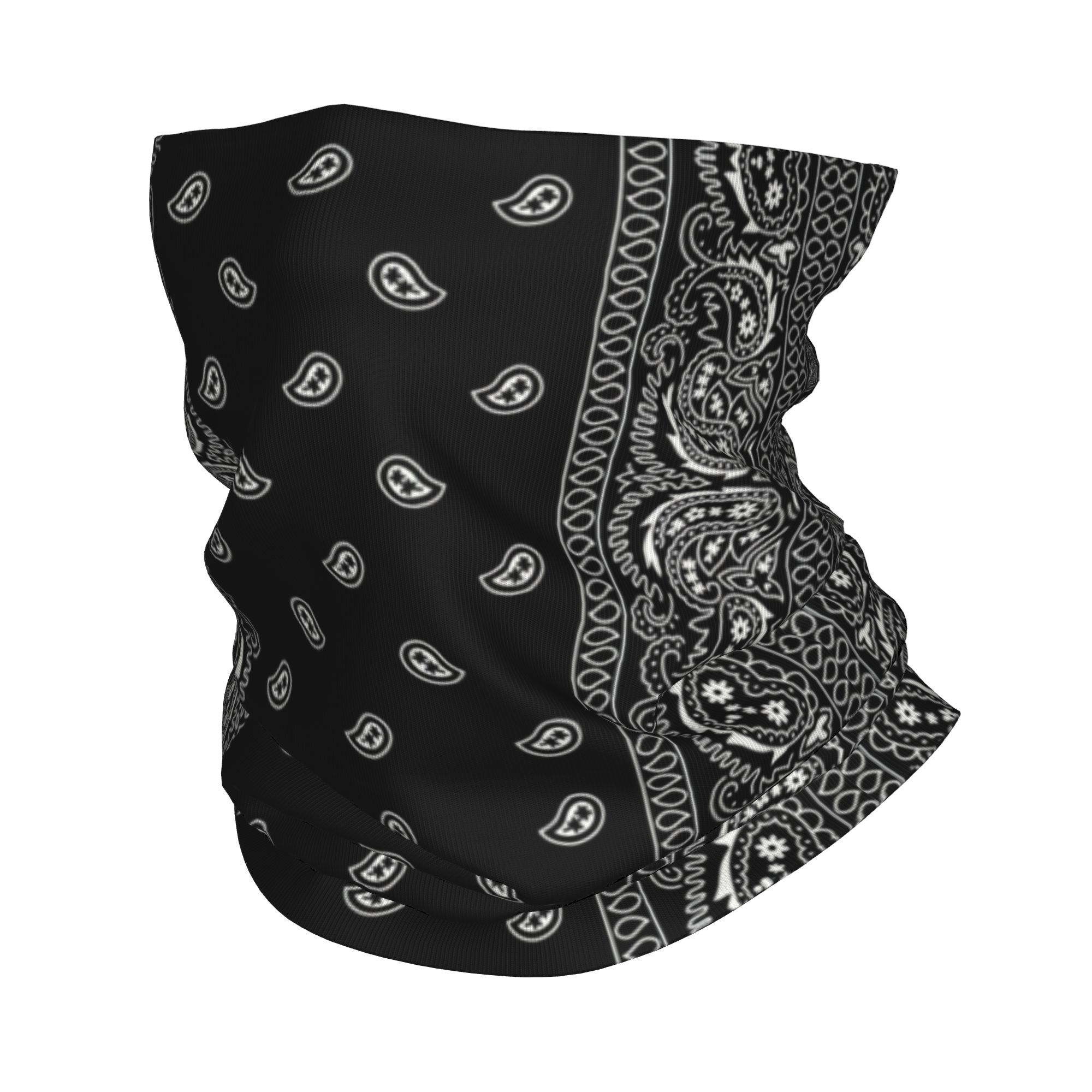 Bandana Blank White - Personalizado blanco y negro Paisley Chicano