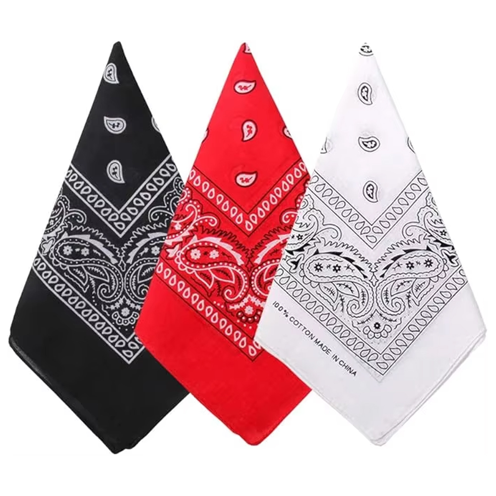 Bandana Blank White - Bufanda de Cachemira de vaquero de