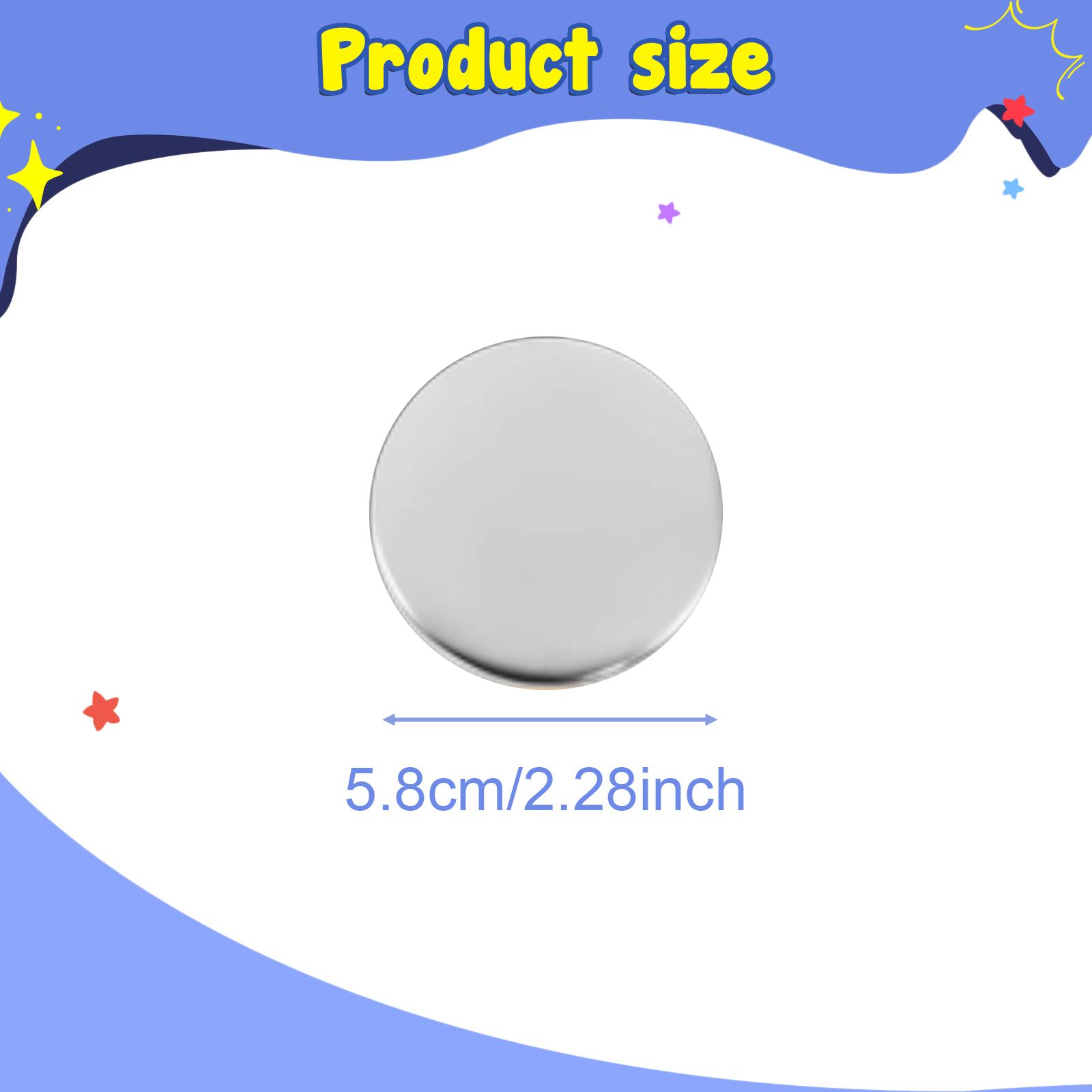 Button Badge Blank - Kit de Botones Metálicos con Cubierta