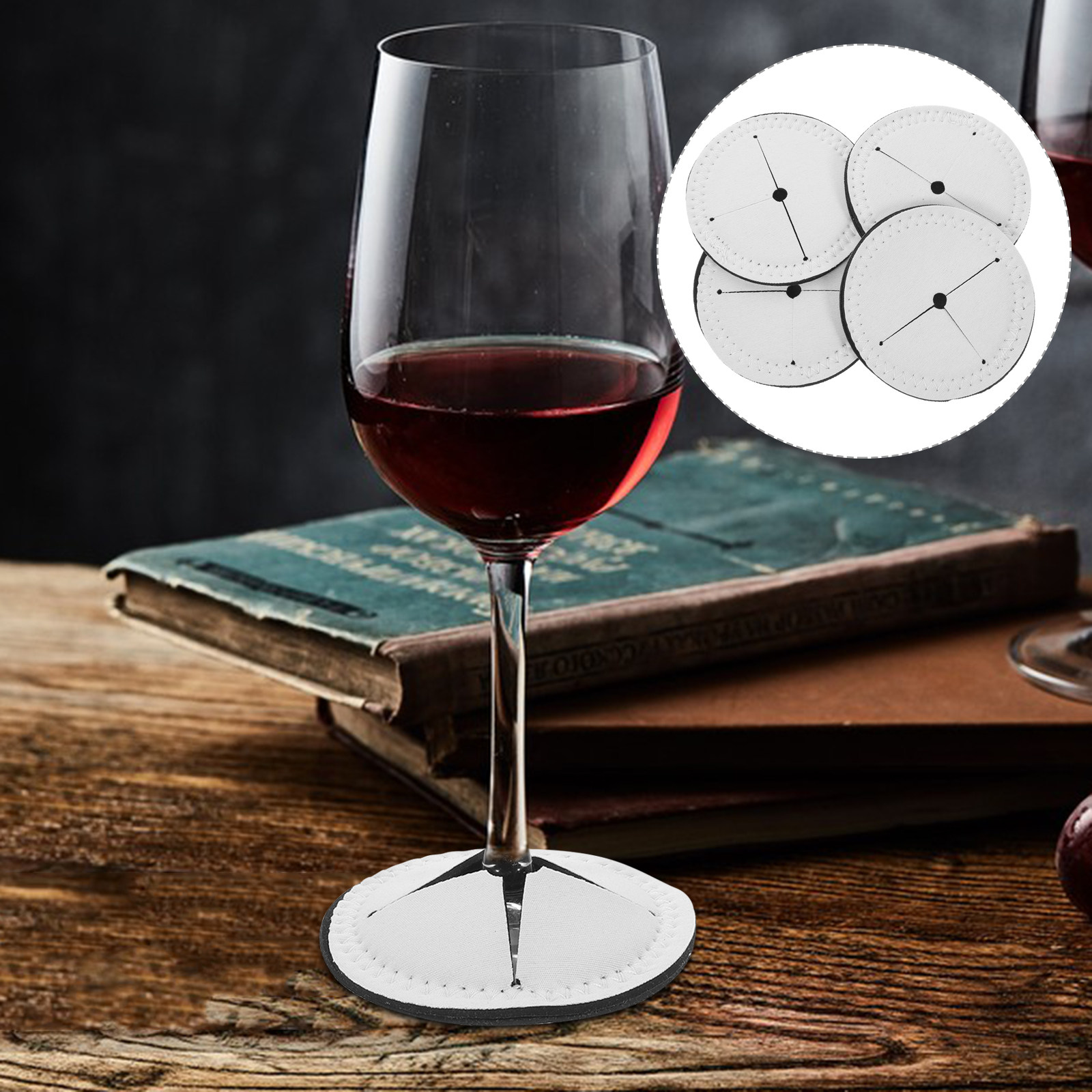 Coaster Sublimation Blank - 4 Posavasos Sublimables para Transferencia de