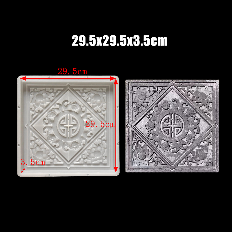 Ceramic Tile Blank - Paso de piedra molde de cemento