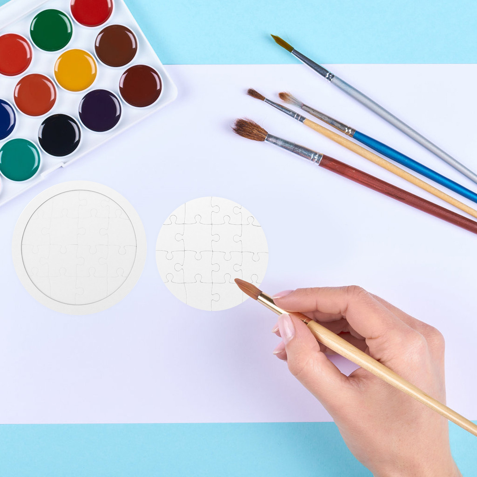 Puzzle Blank White - 4 juegos de rompecabezas en blanco