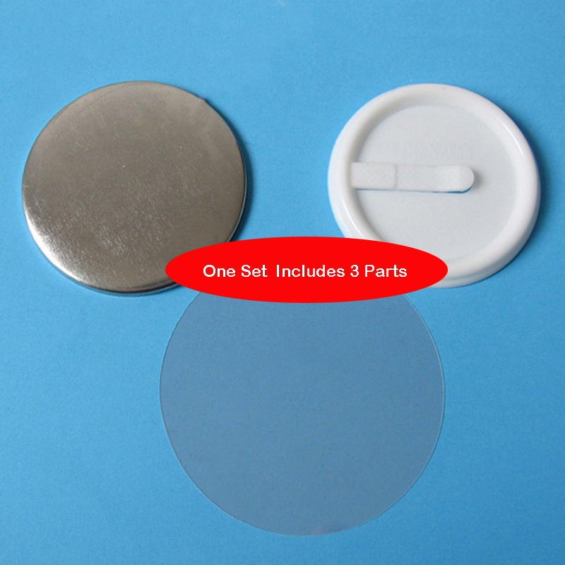 Button Badge Blank - 100 unidades de insignias de botón