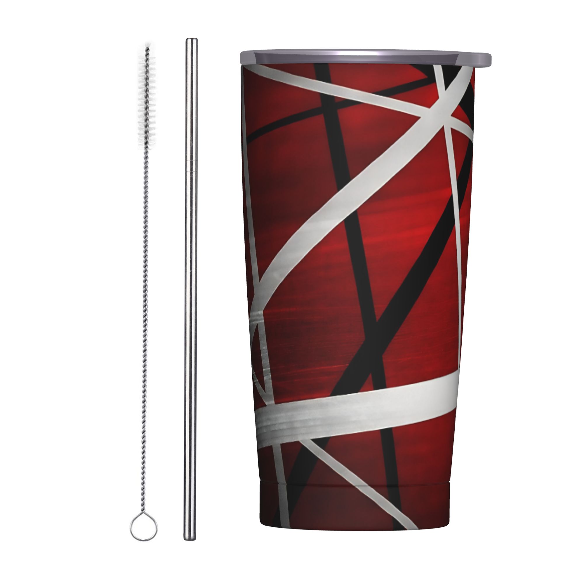 Tumbler 20Oz White - Vaso Térmico V-Van Halens Rojo, Negro