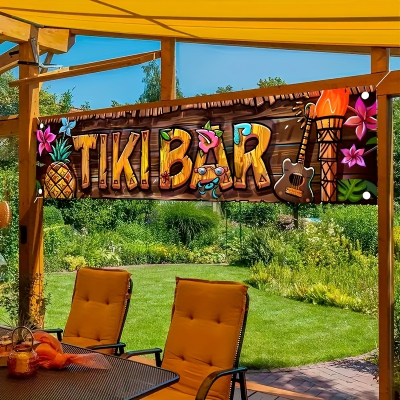 Yard Sign Blank - Banner de Bar Tiki, decoraciones para