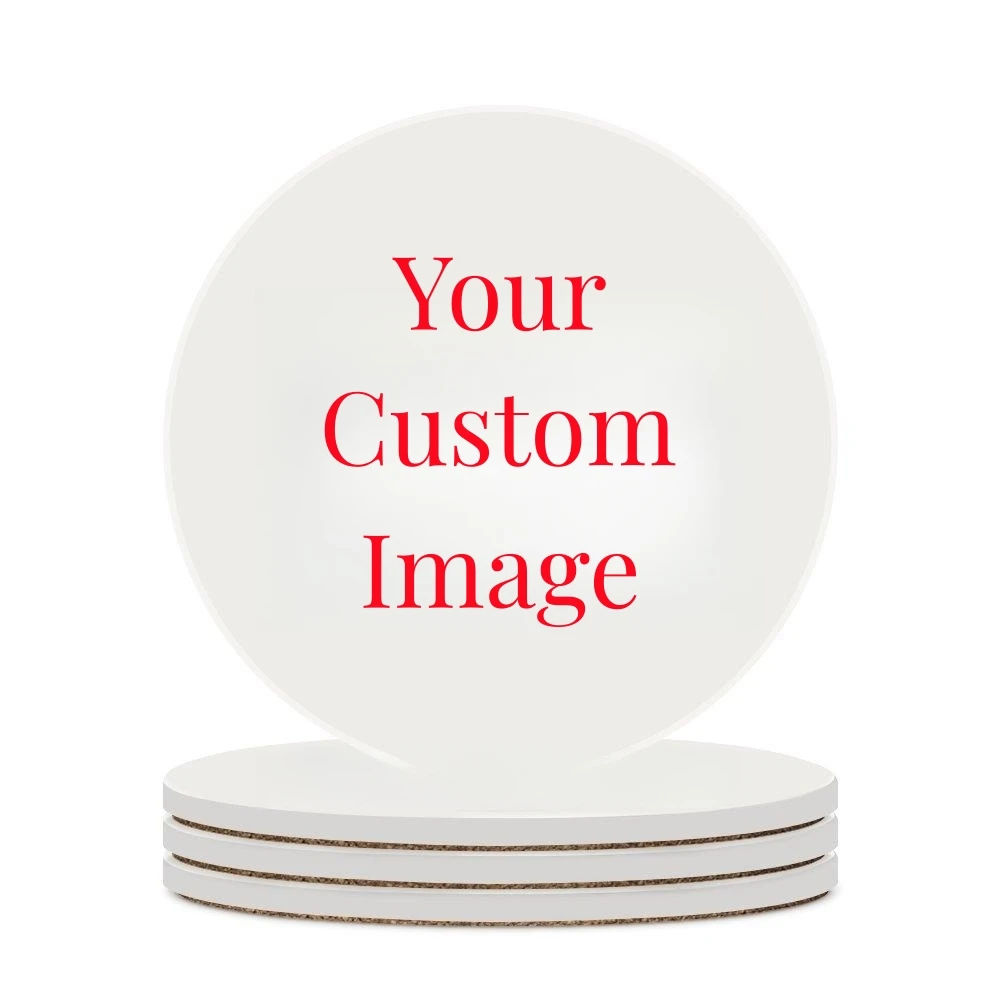 Coaster Sublimation Blank - Posavasos redondos estampados personalizados, alfombrilla de