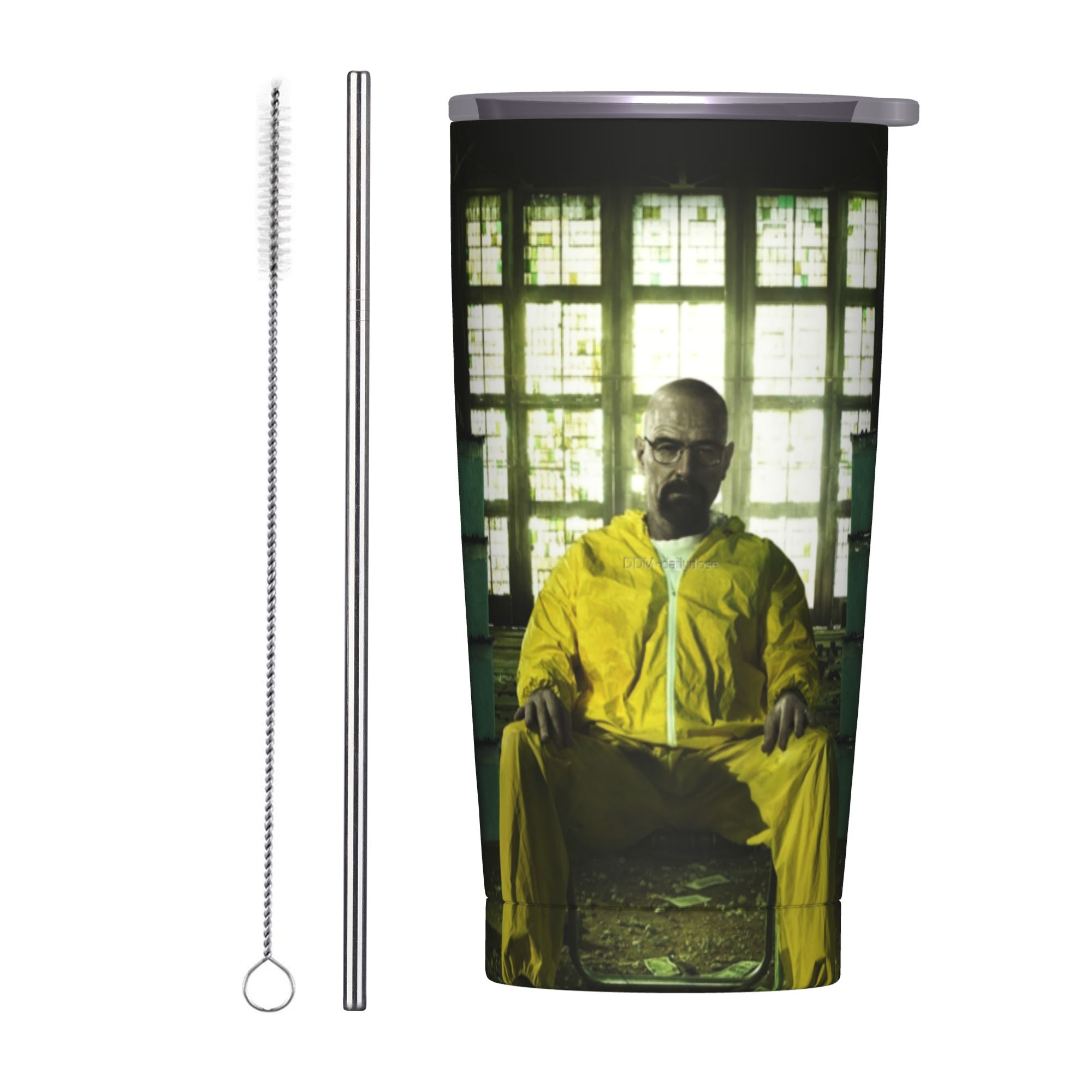 Tumbler 20Oz White - Vaso Térmico Breaking Bad Walter White,