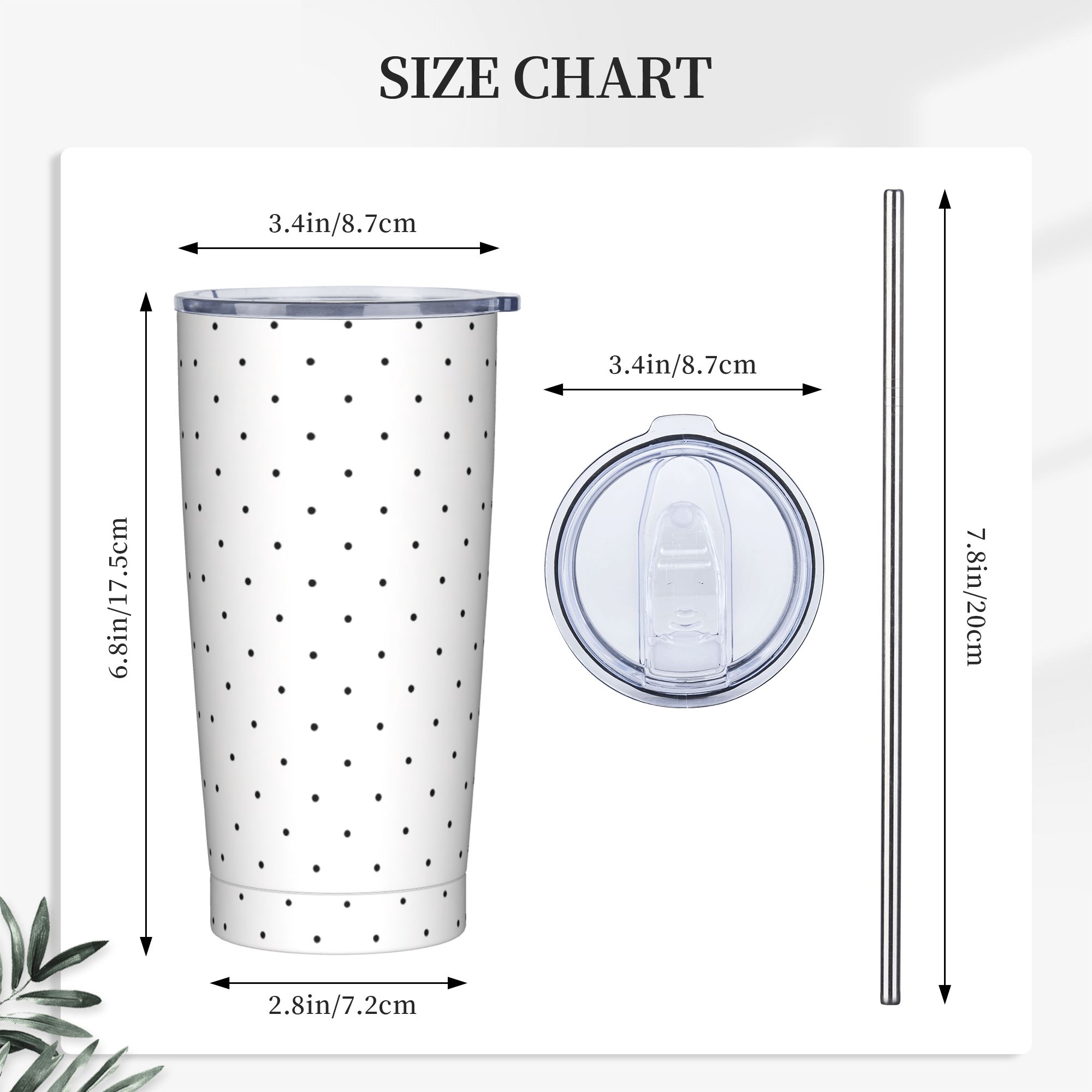 Vaso de Acero Inoxidable con D - Tumbler 20Oz White reseña y precio