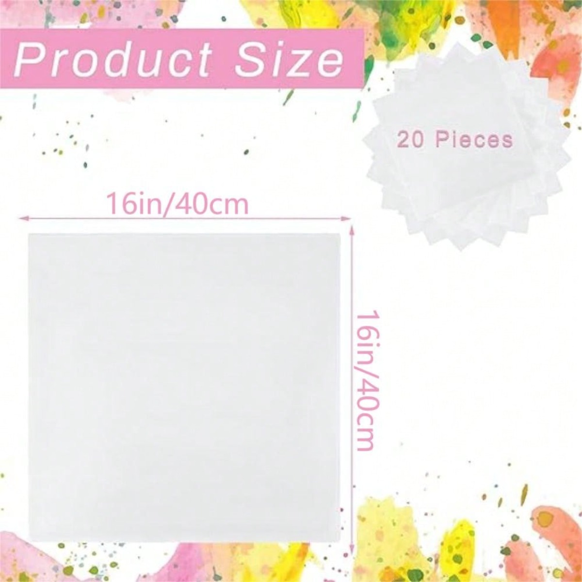 Pañuelos blancos de 16 