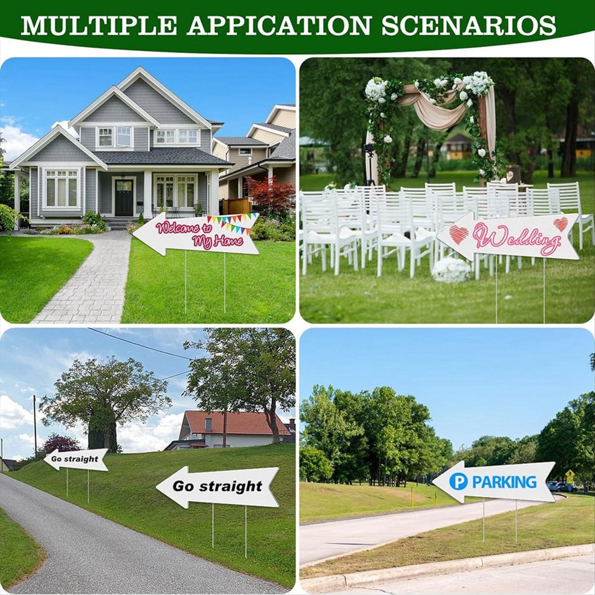 (AIMA) Señales de Dirección co - Yard Sign Blank reseña y precio