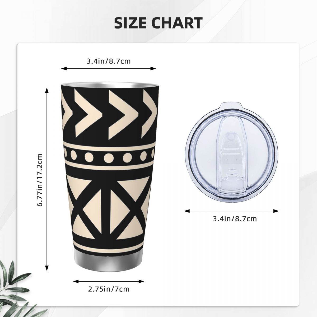 Vaso de acero inoxidable de te - Tumbler 20Oz White reseña y precio