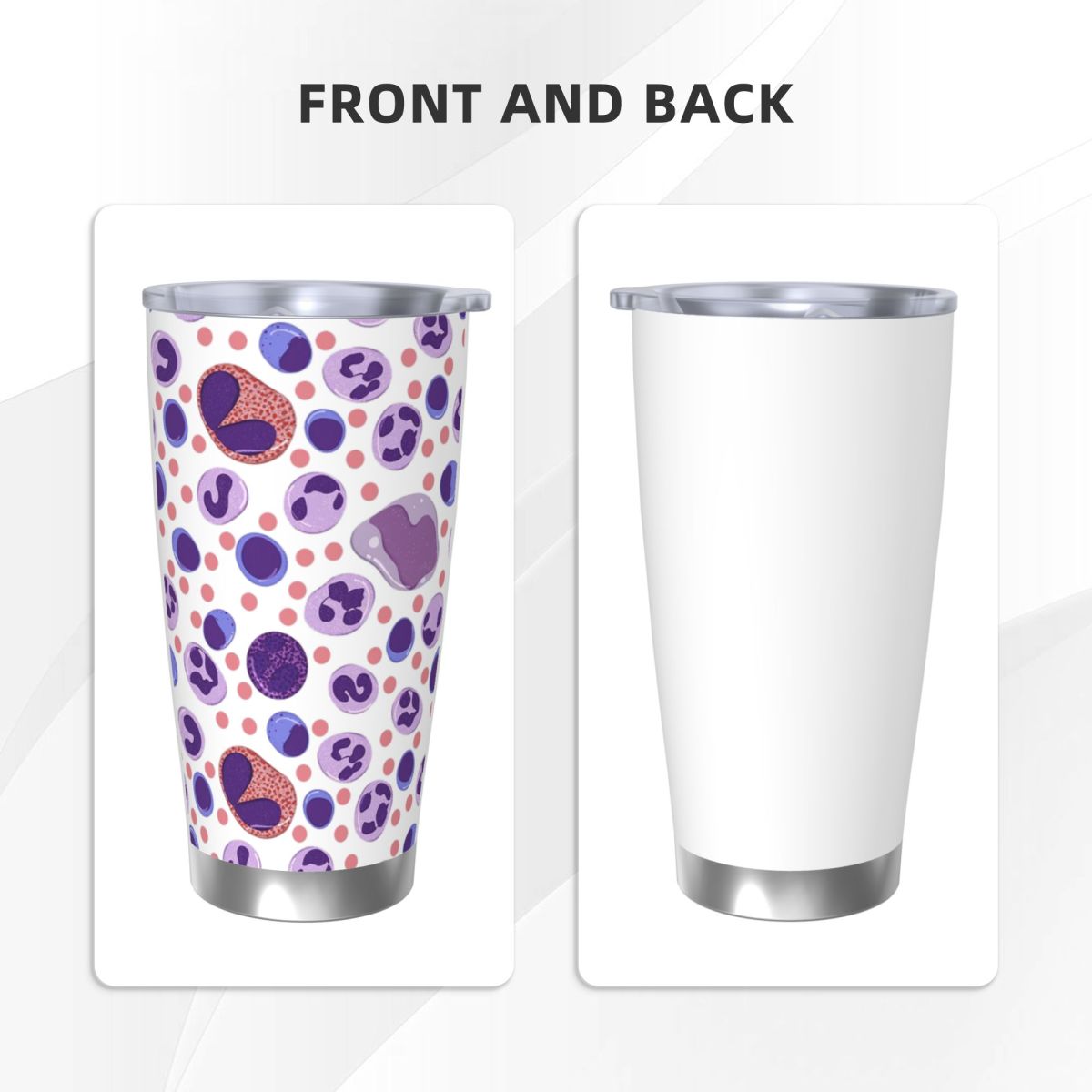 Vaso grande de acero inoxidabl - Tumbler 20Oz White reseña y precio