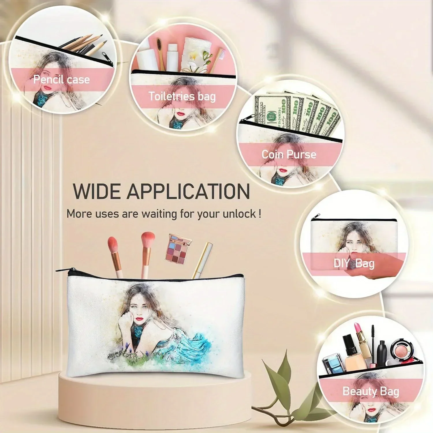 20 bolsas de maquillaje en bla - Tote Bag Sublimation reseña y precio