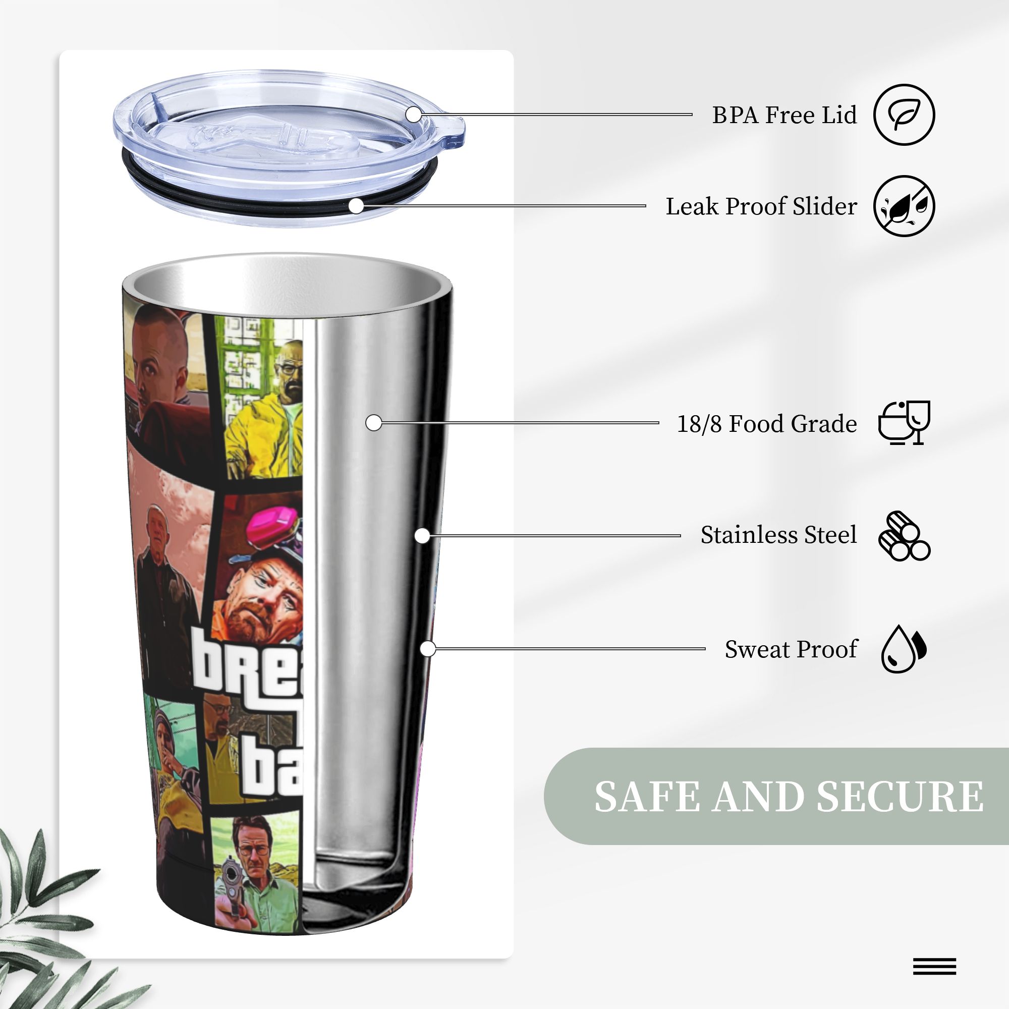 Vaso Térmico Aislado con Pajit - Tumbler 20Oz White reseña y precio
