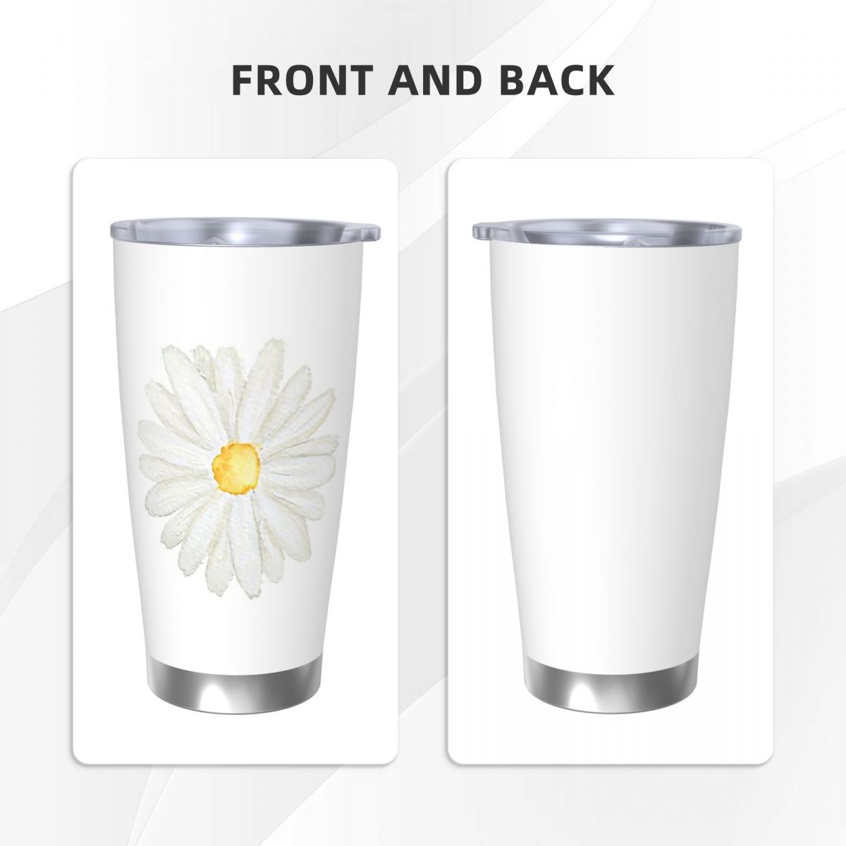 Vaso de acero inoxidable pinta - Tumbler 20Oz White reseña y precio