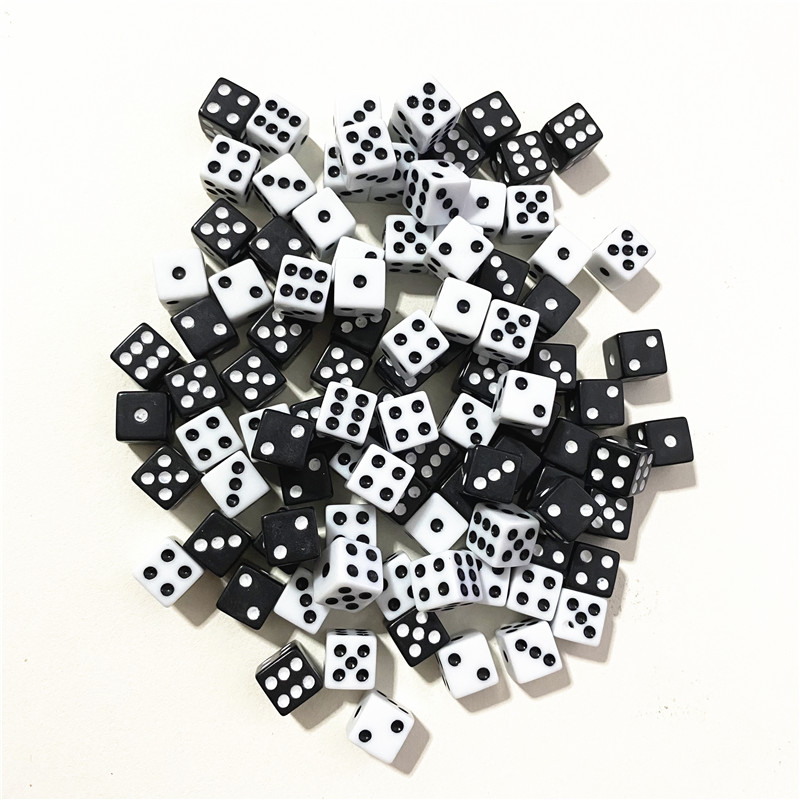 50 piezas de dados de punto cu - Puzzle Blank White reseña y precio