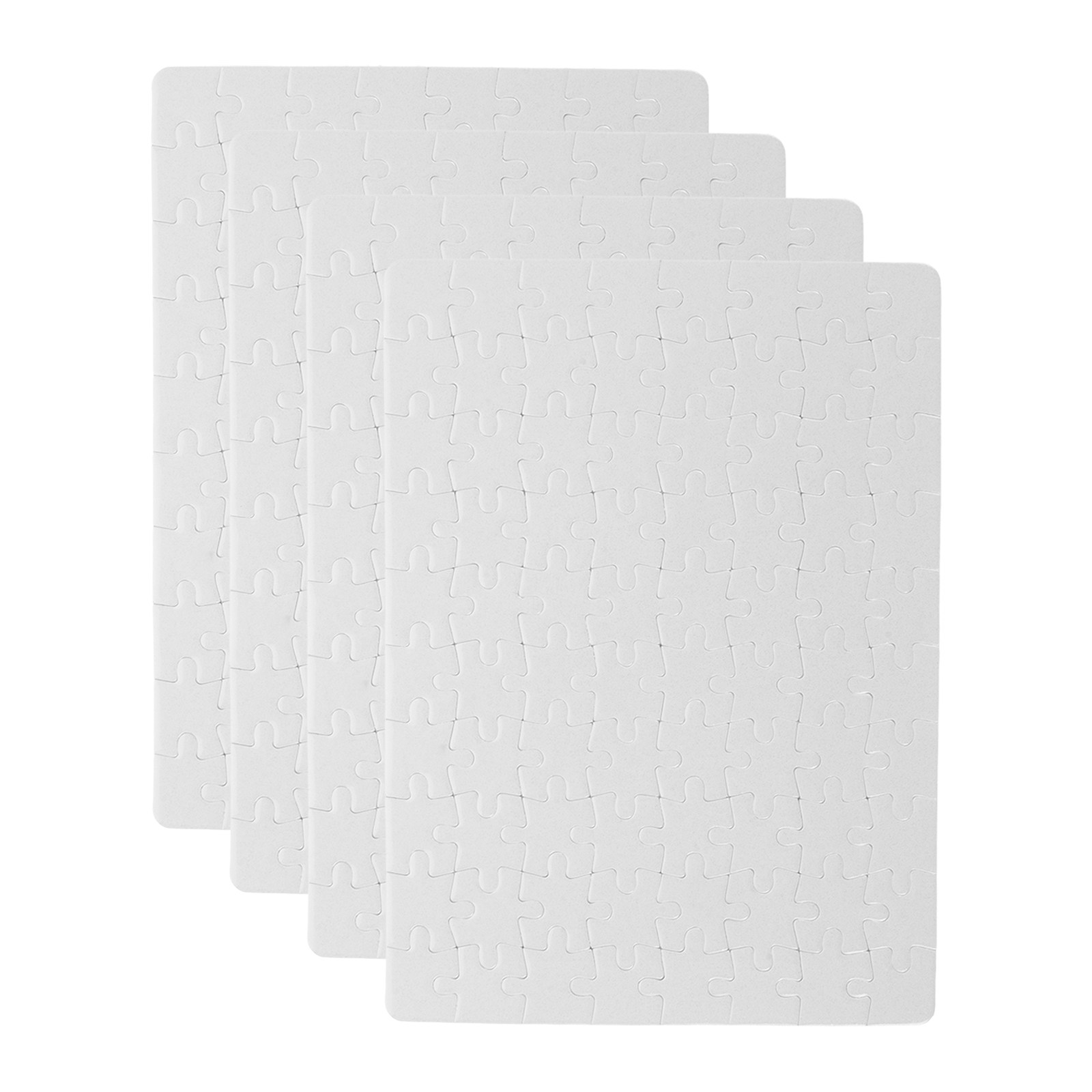 4 Hojas de Piezas de Rompecabe - Puzzle Blank White reseña y precio