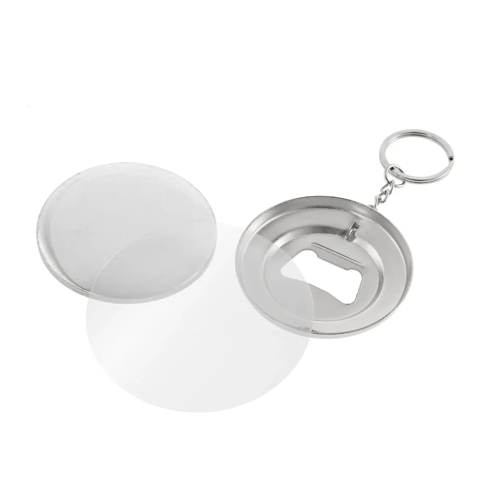 Abrebotellas portátil con llav - Button Badge Blank reseña y precio