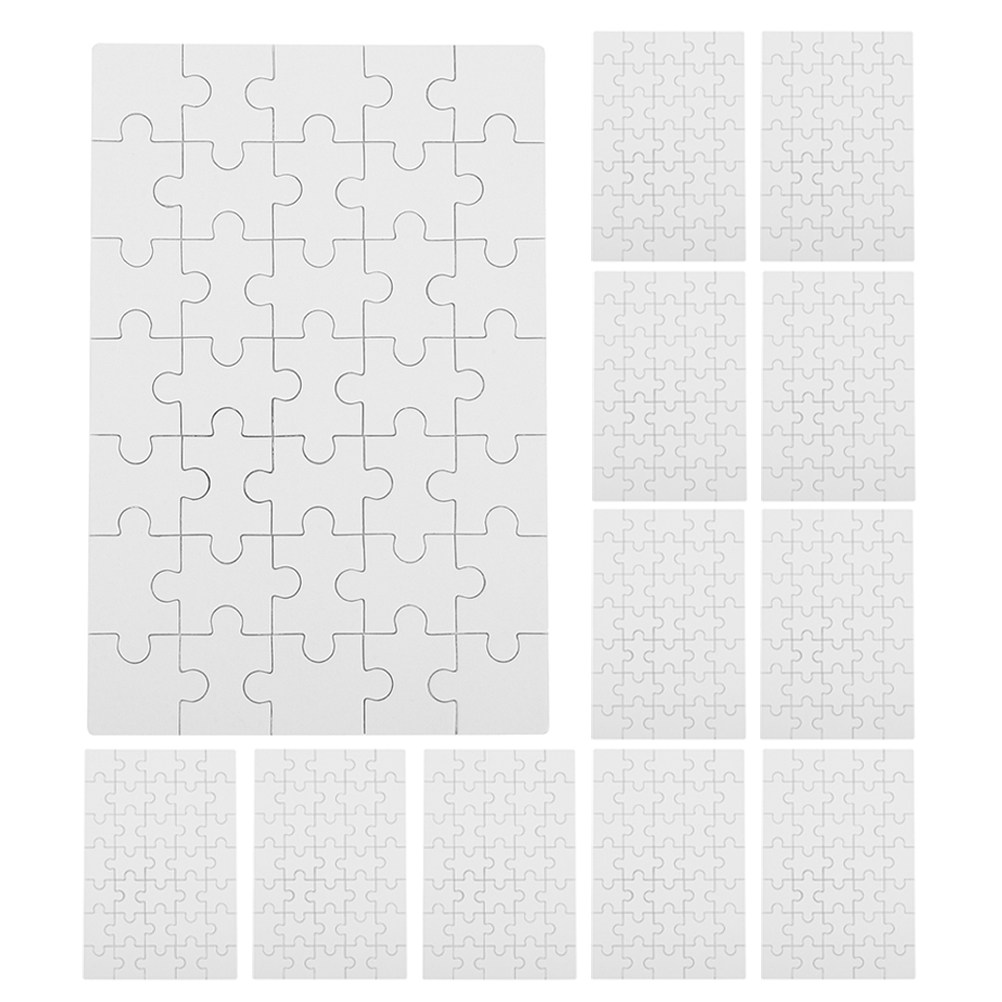 12 Piezas de Rompecabezas Blan - Puzzle Blank White reseña y precio