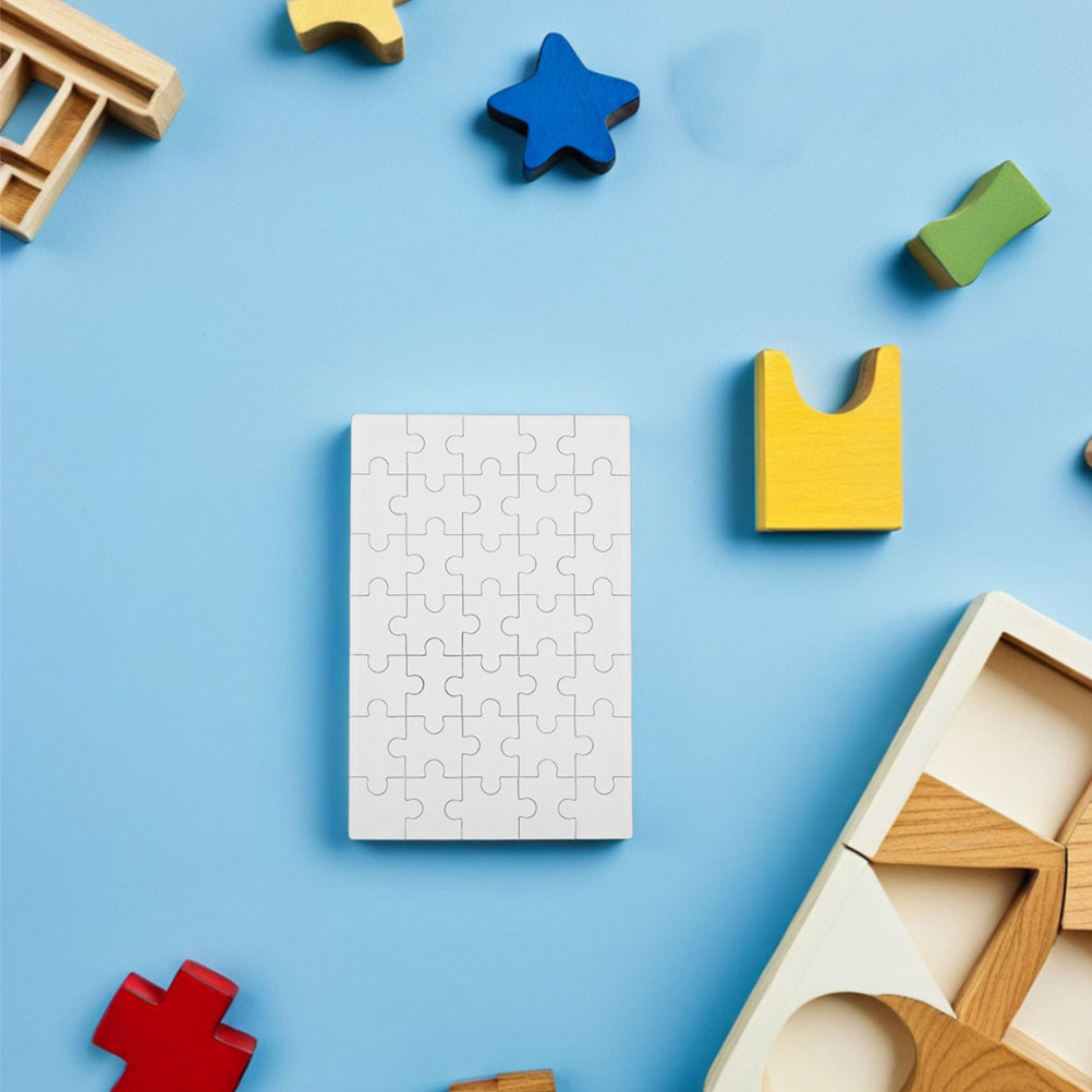 12 Piezas de Rompecabezas Blan - Puzzle Blank White reseña y precio