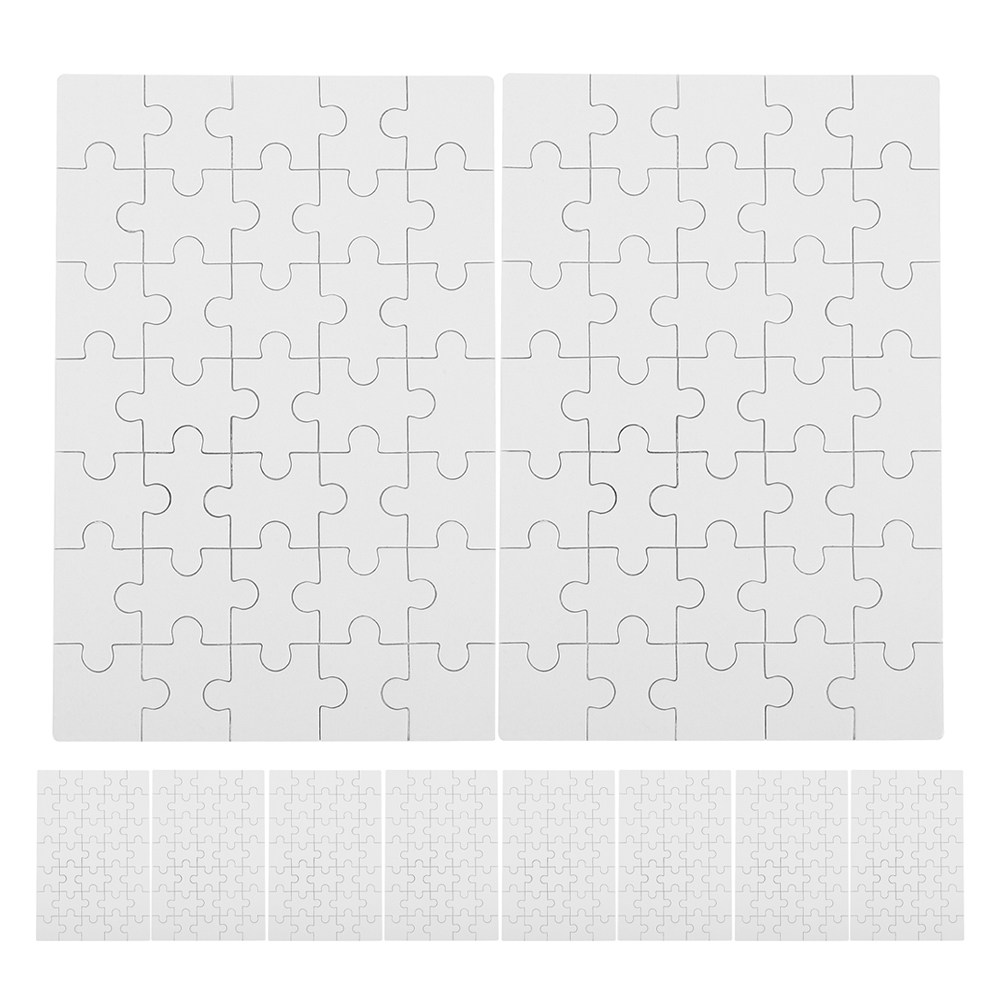 12 Piezas de Rompecabezas Blan - Puzzle Blank White reseña y precio