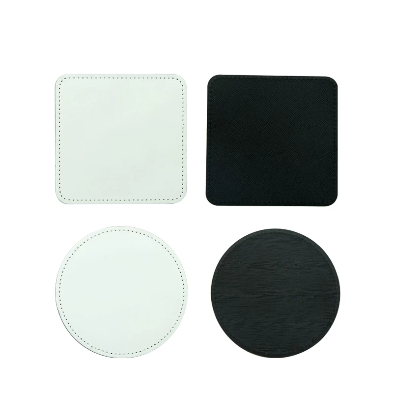 Lote de 10 Posavasos de Cuero  - Coaster Sublimation Blank reseña y precio
