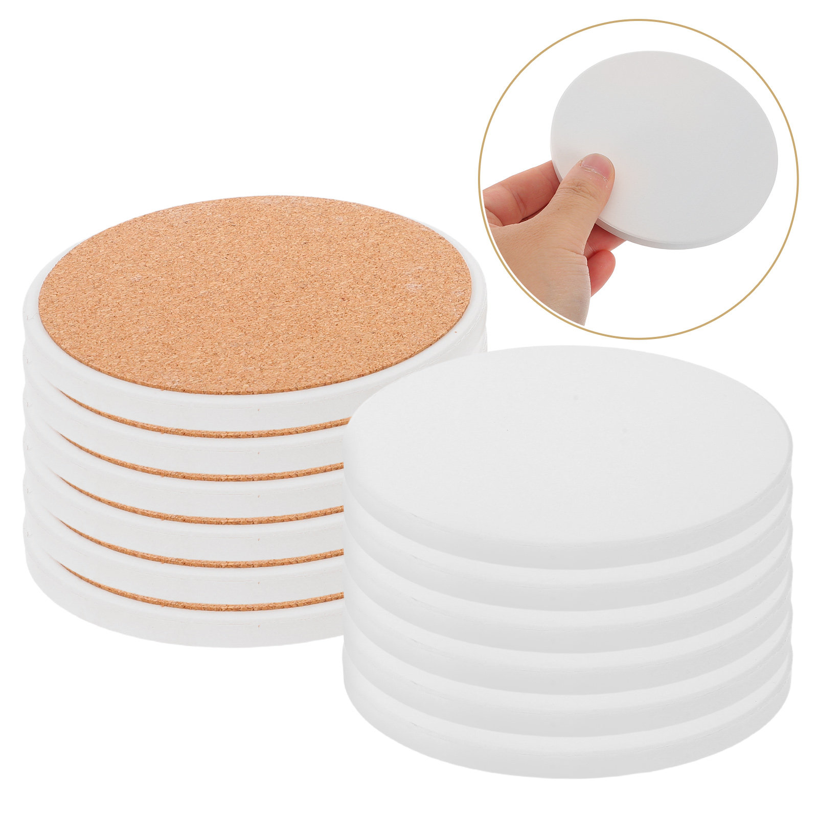 12 Posavasos Creativos Blancos - Coaster Sublimation Blank reseña y precio