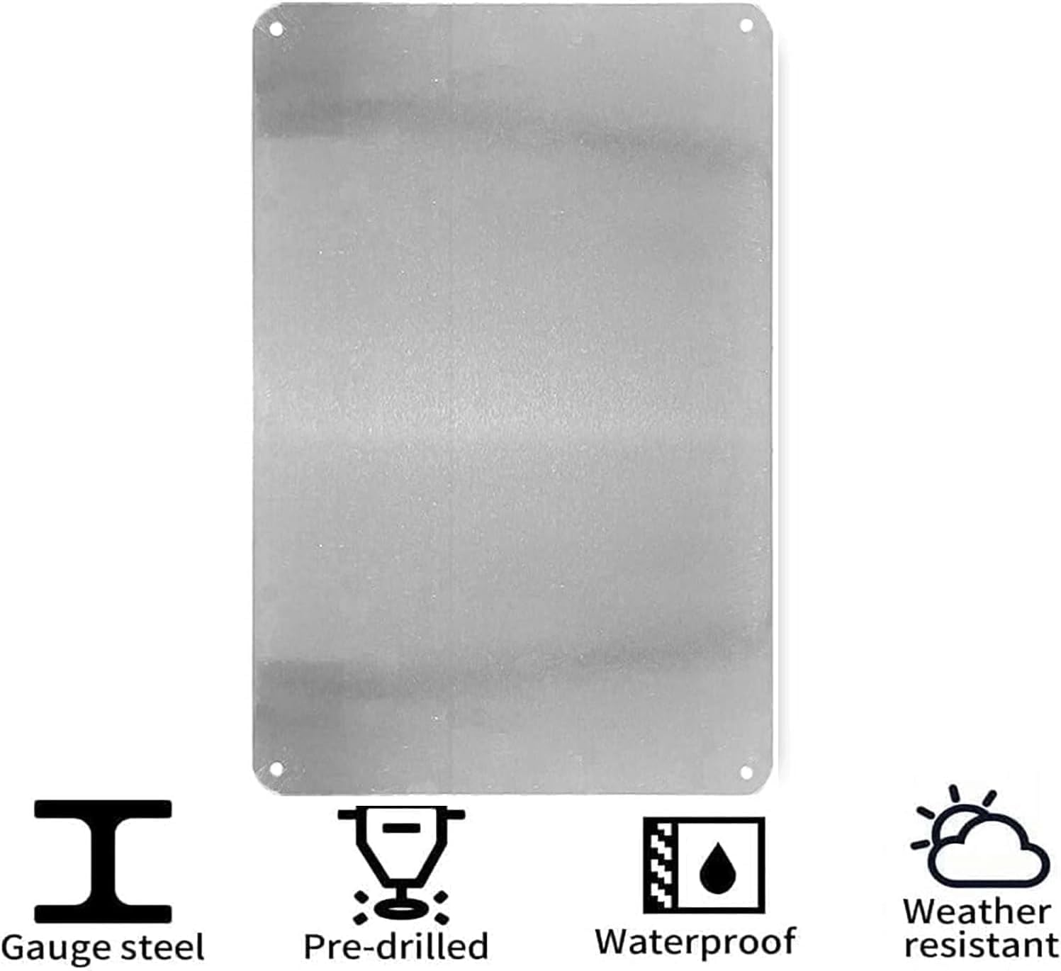 Letreros de Metal con reglas d - Yard Sign Blank reseña y precio