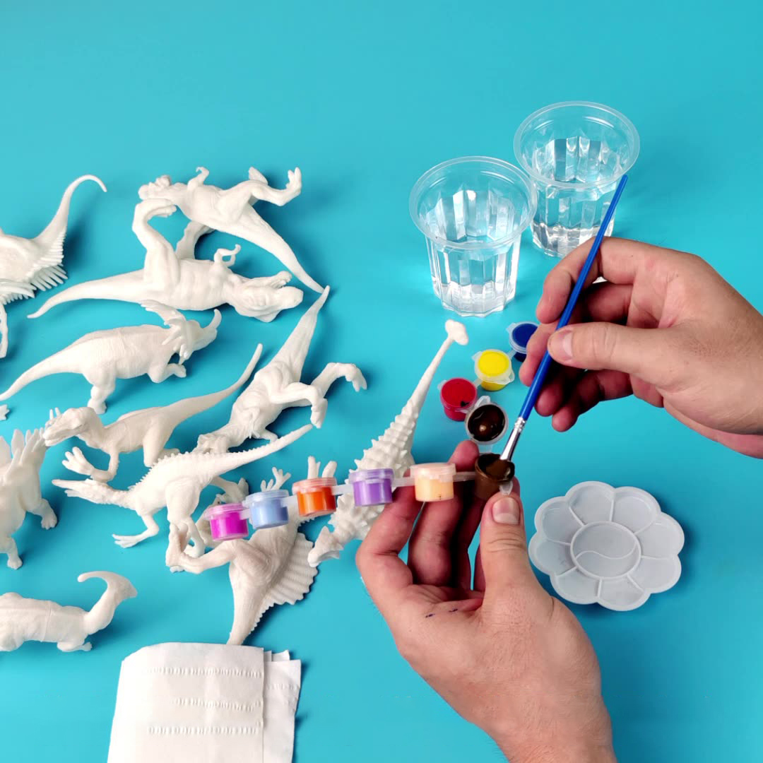 6 uds/8 Uds., juguetes de dino - Puzzle Blank White reseña y precio