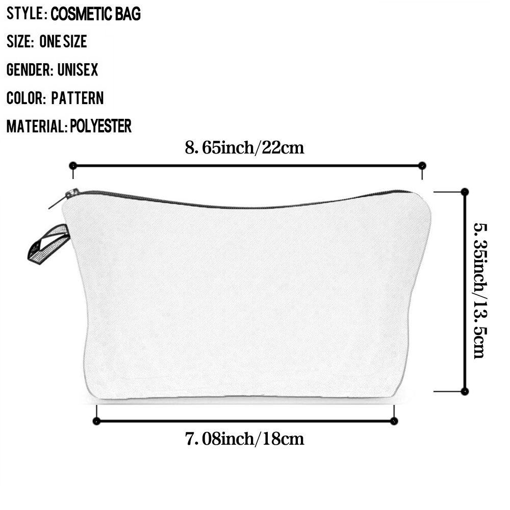 Bolsa de maquillaje con ilustr - Pillow Cover Sublimation reseña y precio