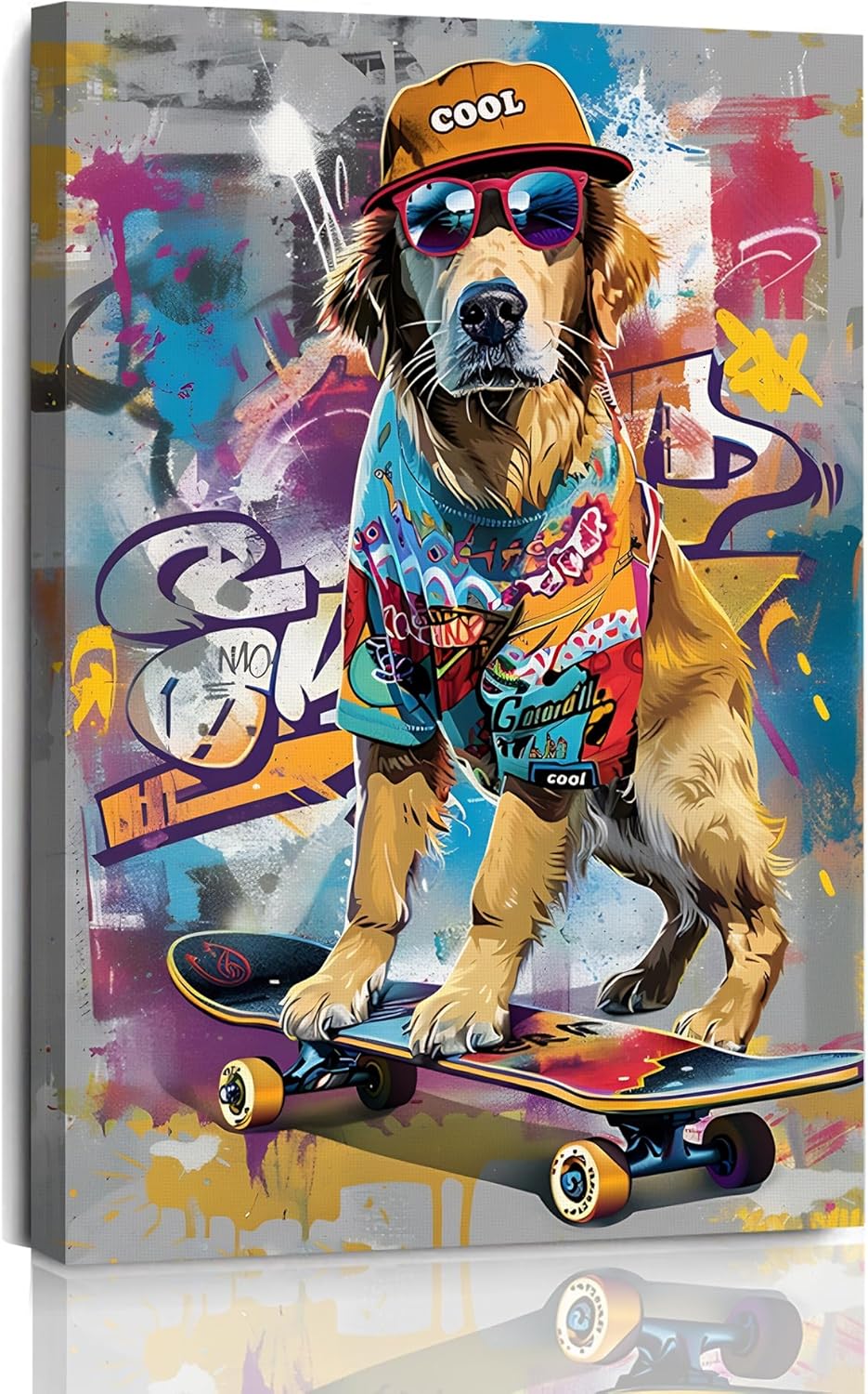 1p, Arte de pared de perro en  - Canvas Wrap Ready reseña y precio