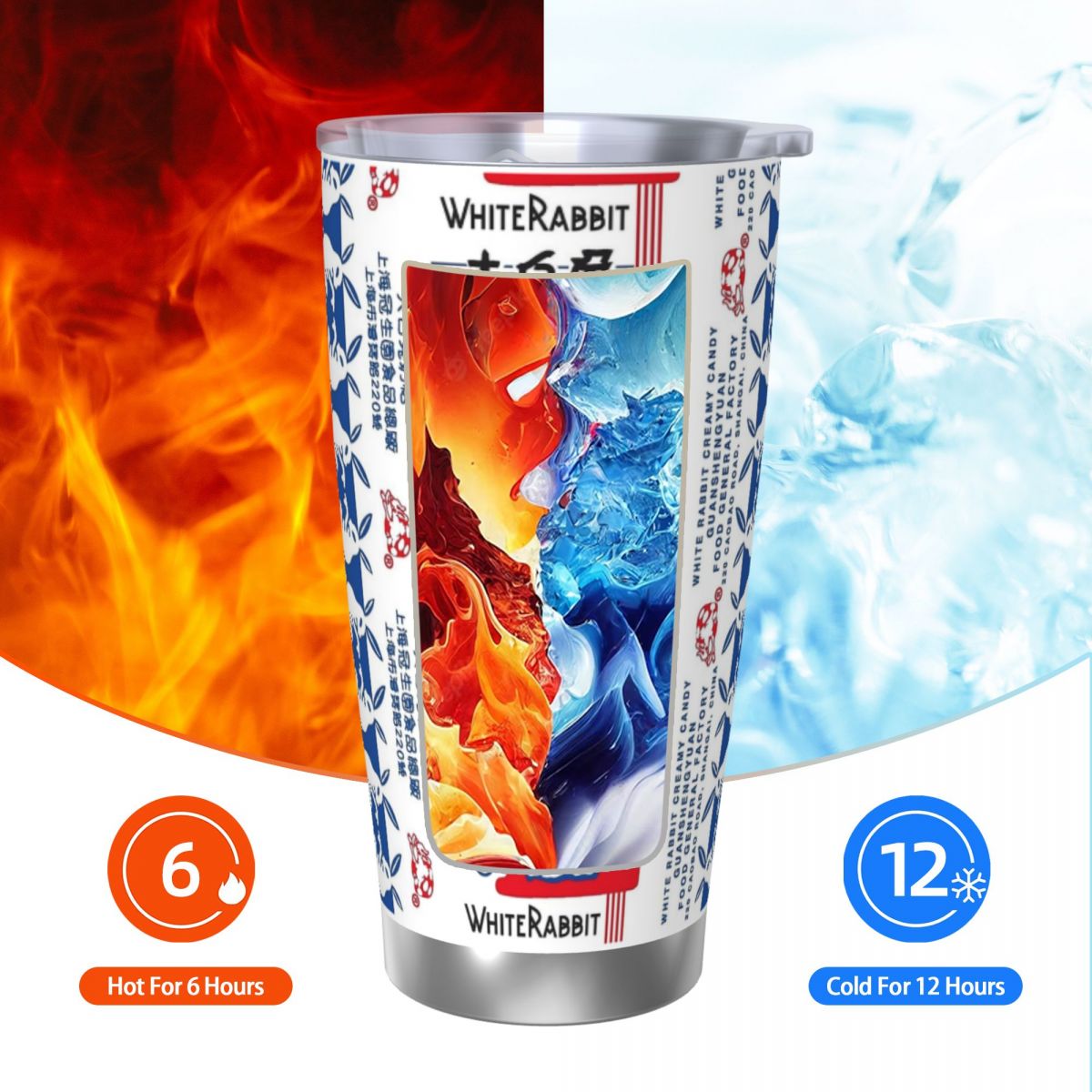 Vaso de acero inoxidable de ca - Tumbler 20Oz White reseña y precio