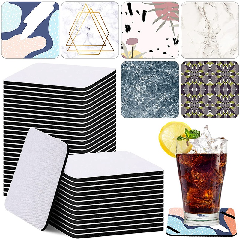 35 Posavasos Cuadrados para Su - Coaster Sublimation Blank reseña y precio