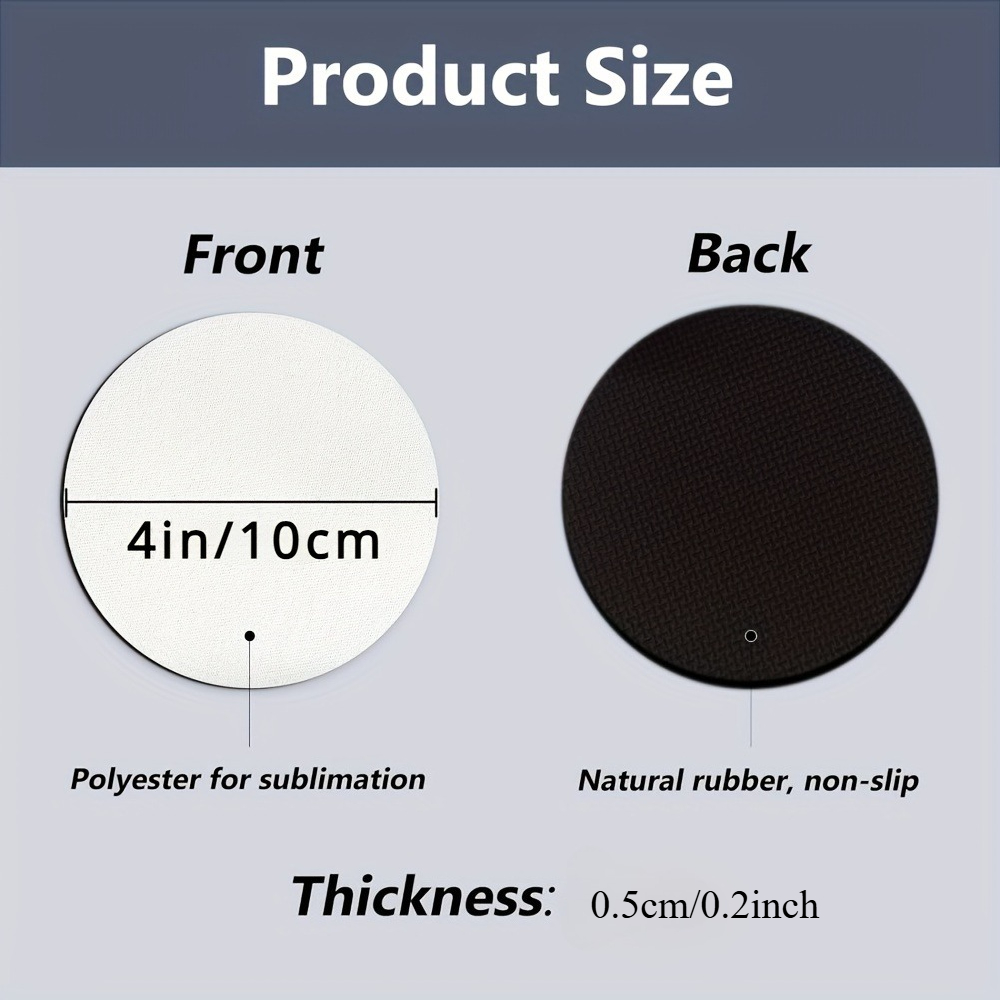 Posavasos de 20/60 piezas, est - Coaster Sublimation Blank reseña y precio