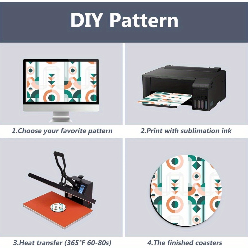 Posavasos de 20/60 piezas, est - Coaster Sublimation Blank reseña y precio