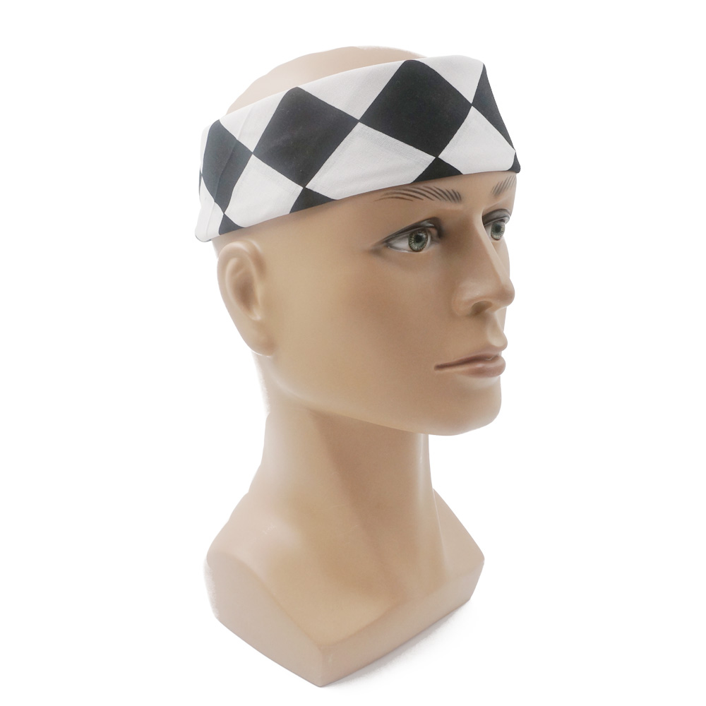 Bandana con bandera a cuadros, - Bandana Blank White reseña y precio