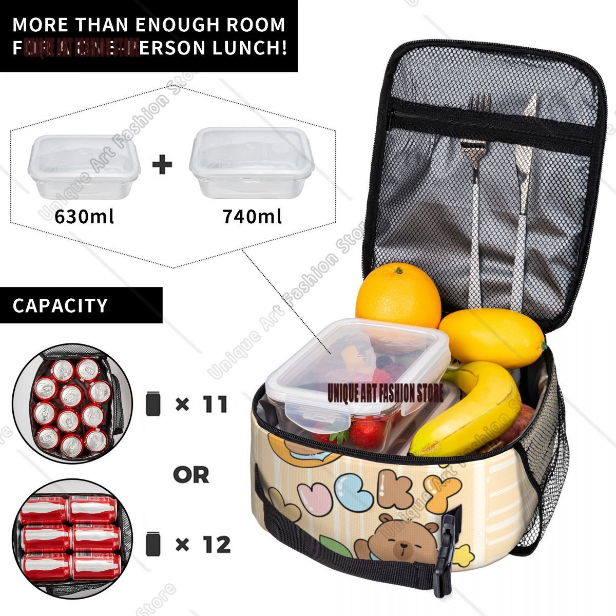 Bolsas de almuerzo con aislami - Tote Bag Sublimation reseña y precio