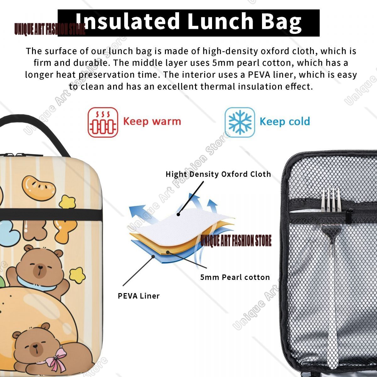Bolsas de almuerzo con aislami - Tote Bag Sublimation reseña y precio