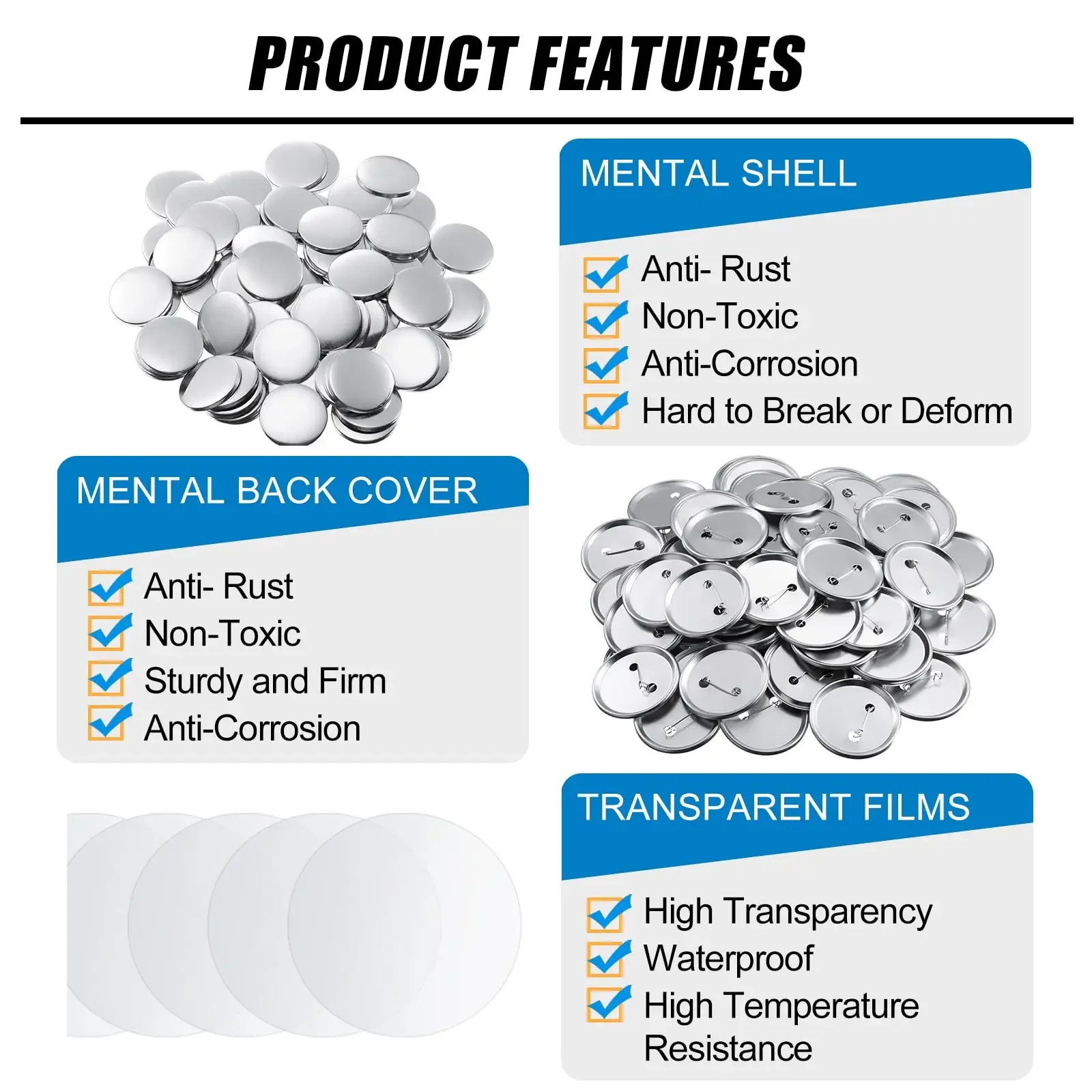 Suministros para hacer botones - Button Badge Blank reseña y precio