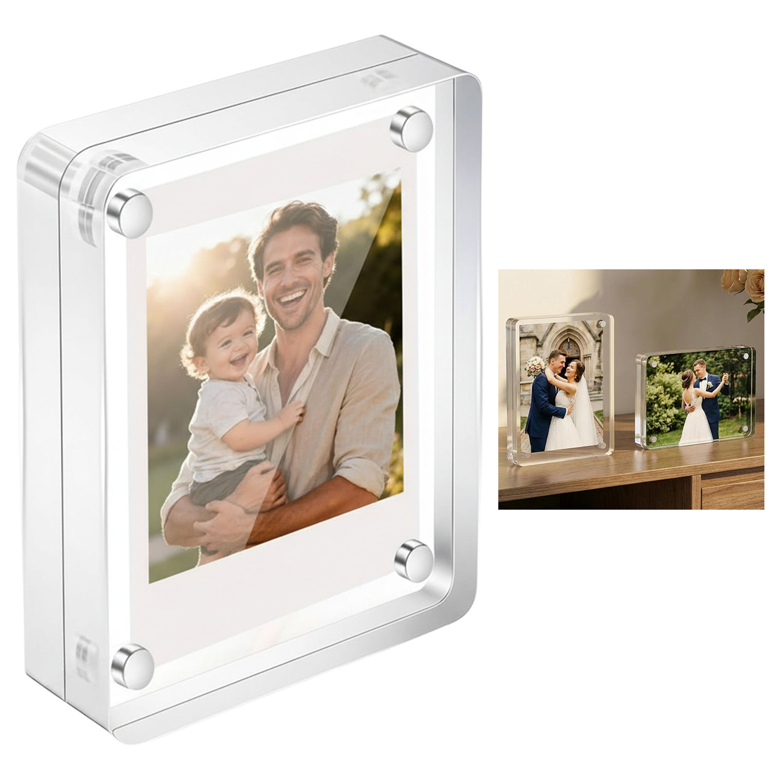 Marco de Fotos Magnético Acríl - Photo Acrylic Block reseña y precio