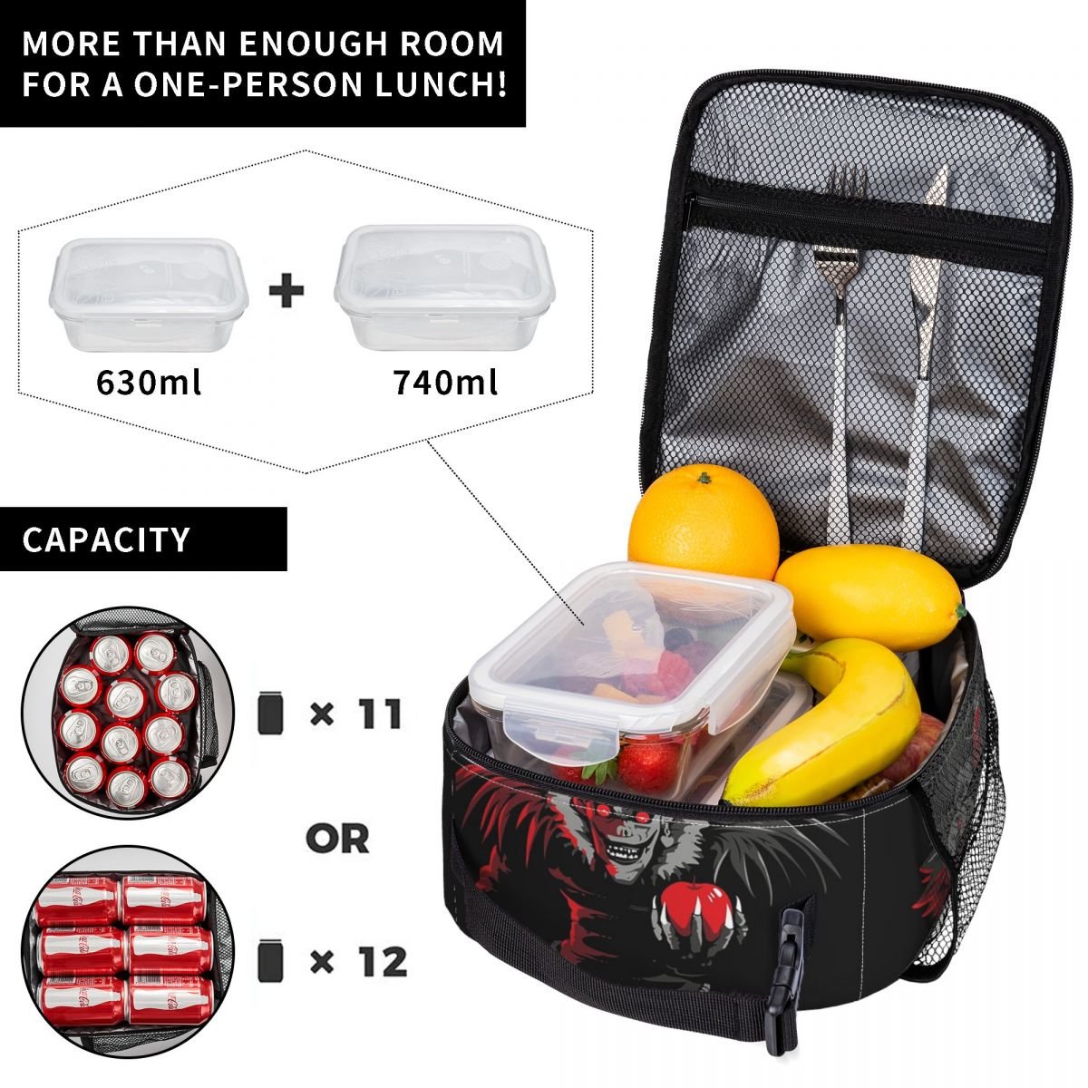 Bolsa de almuerzo aislada con  - Tote Bag Sublimation reseña y precio
