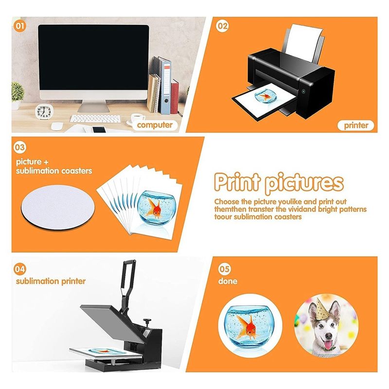 AB46 - Posavasos Sublimables,  - Coaster Sublimation Blank reseña y precio