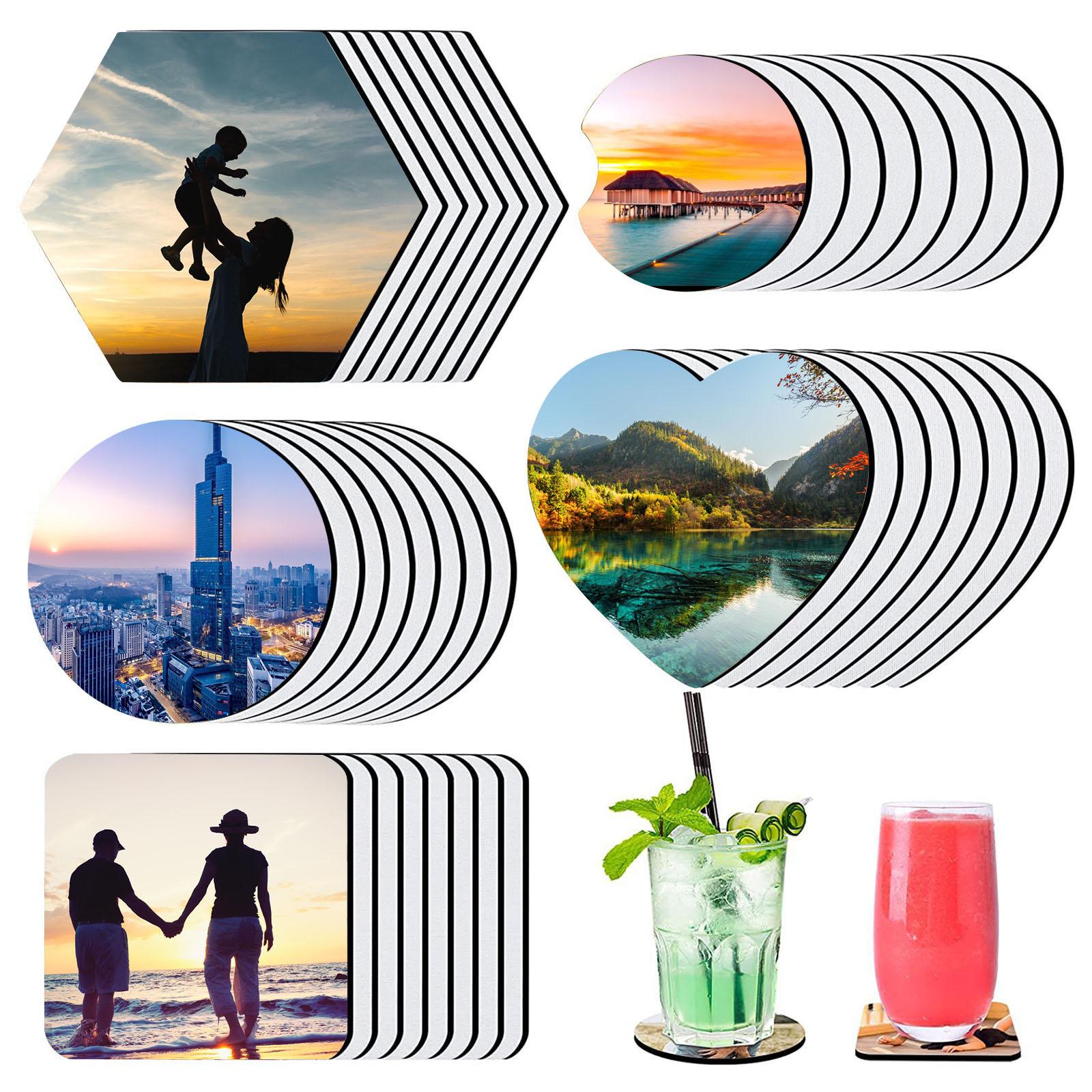 40 posavasos sublimables en bl - Coaster Sublimation Blank reseña y precio