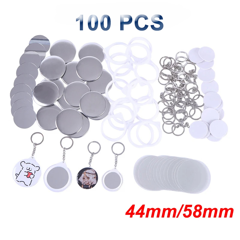 Nuevo 100 Uds llavero espejo i - Button Badge Blank reseña y precio
