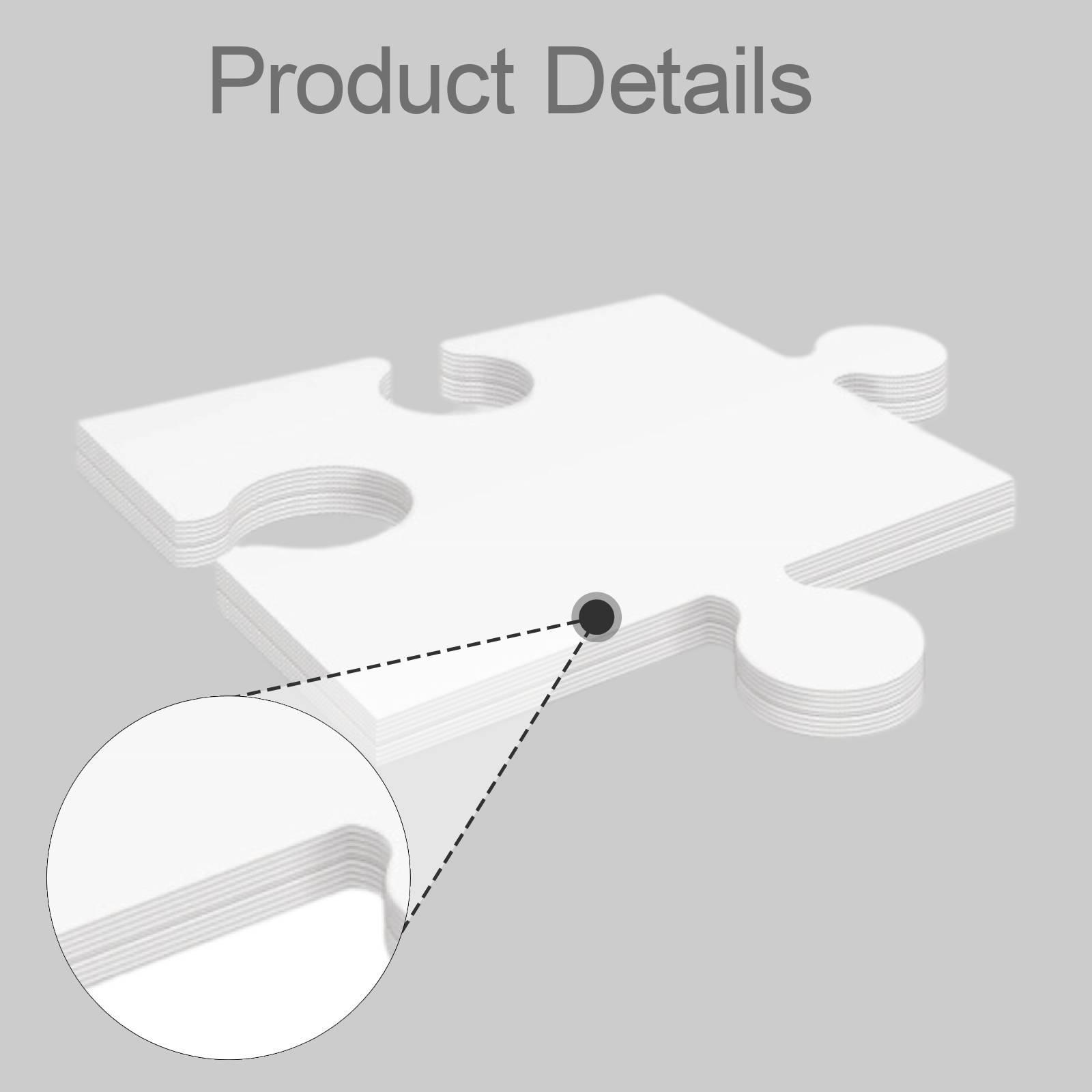 24 Piezas de Rompecabezas de C - Puzzle Blank White reseña y precio