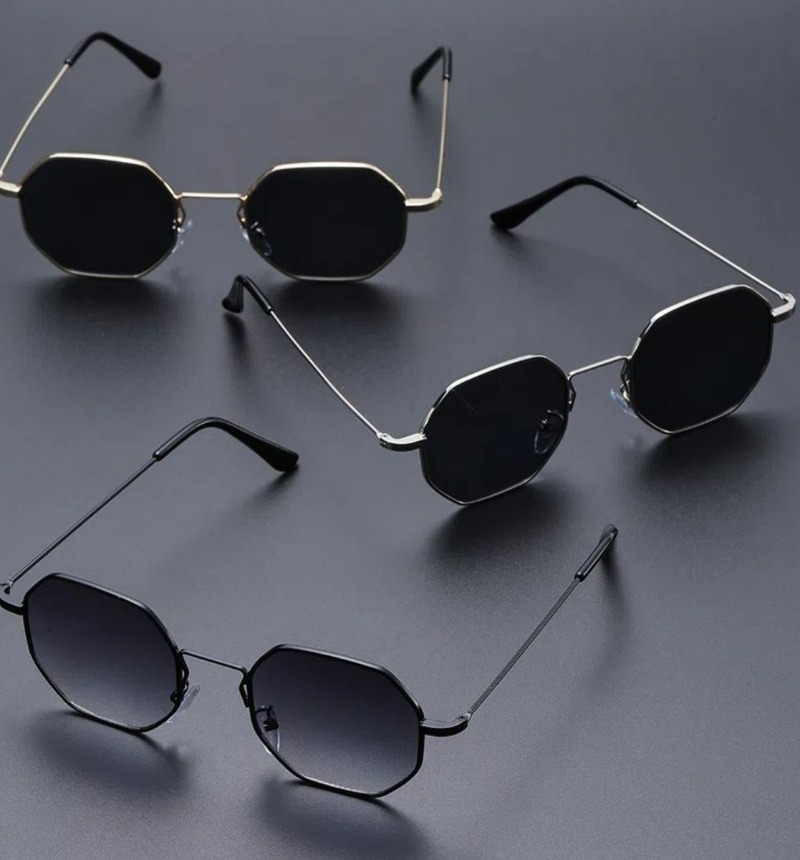 Gafas de sol cuadradas pequeña - Metal Photo Panel reseña y precio