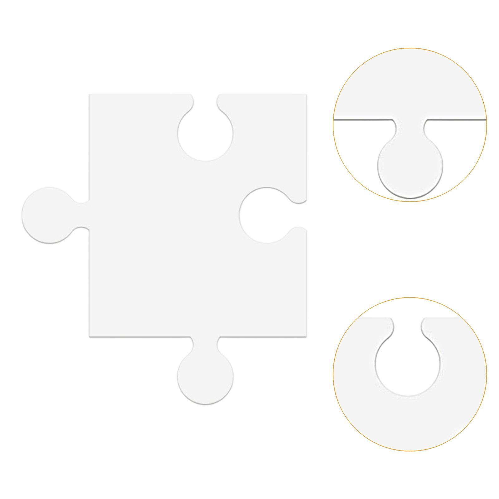 24 piezas de plantillas de rom - Puzzle Blank White reseña y precio