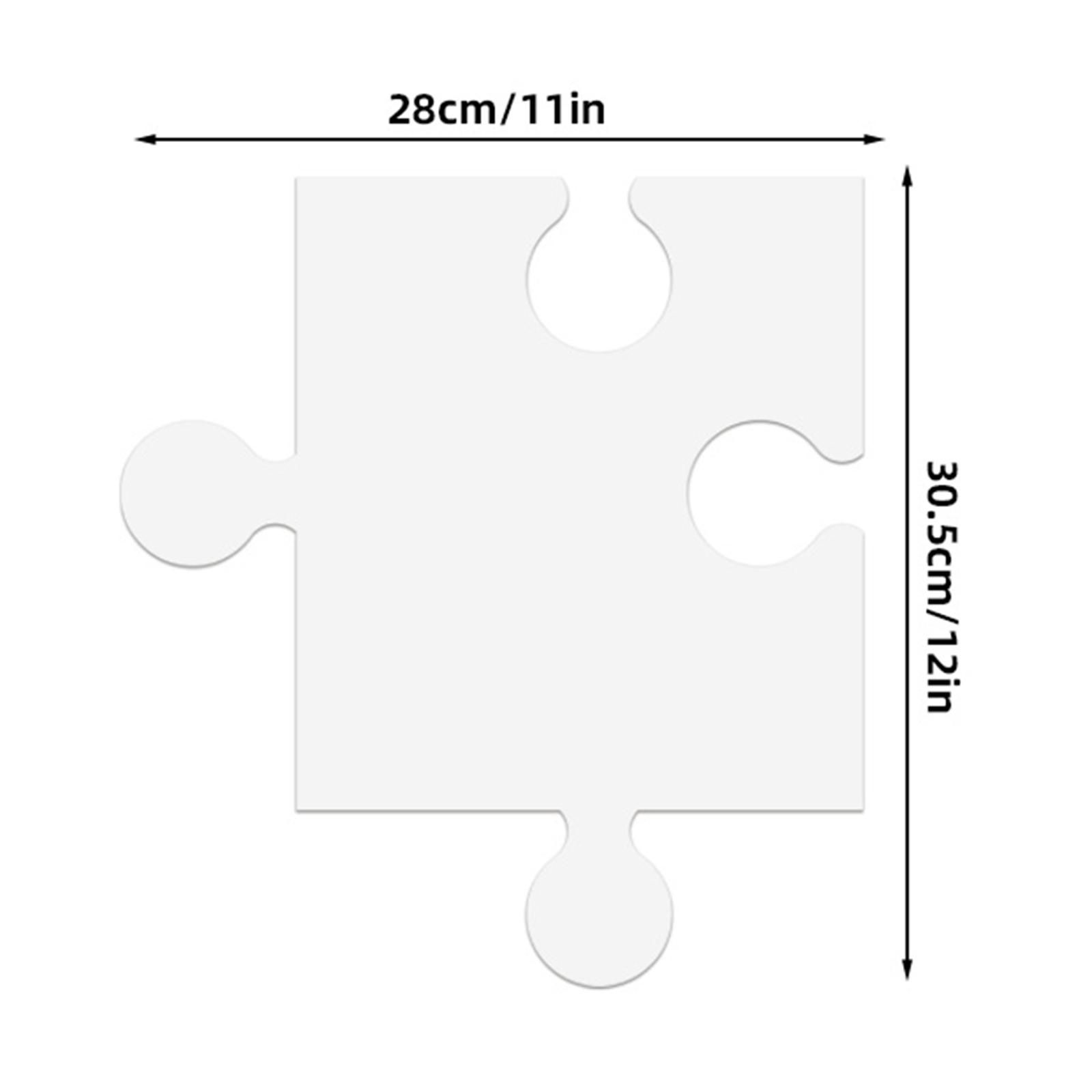 24 piezas de plantillas de rom - Puzzle Blank White reseña y precio