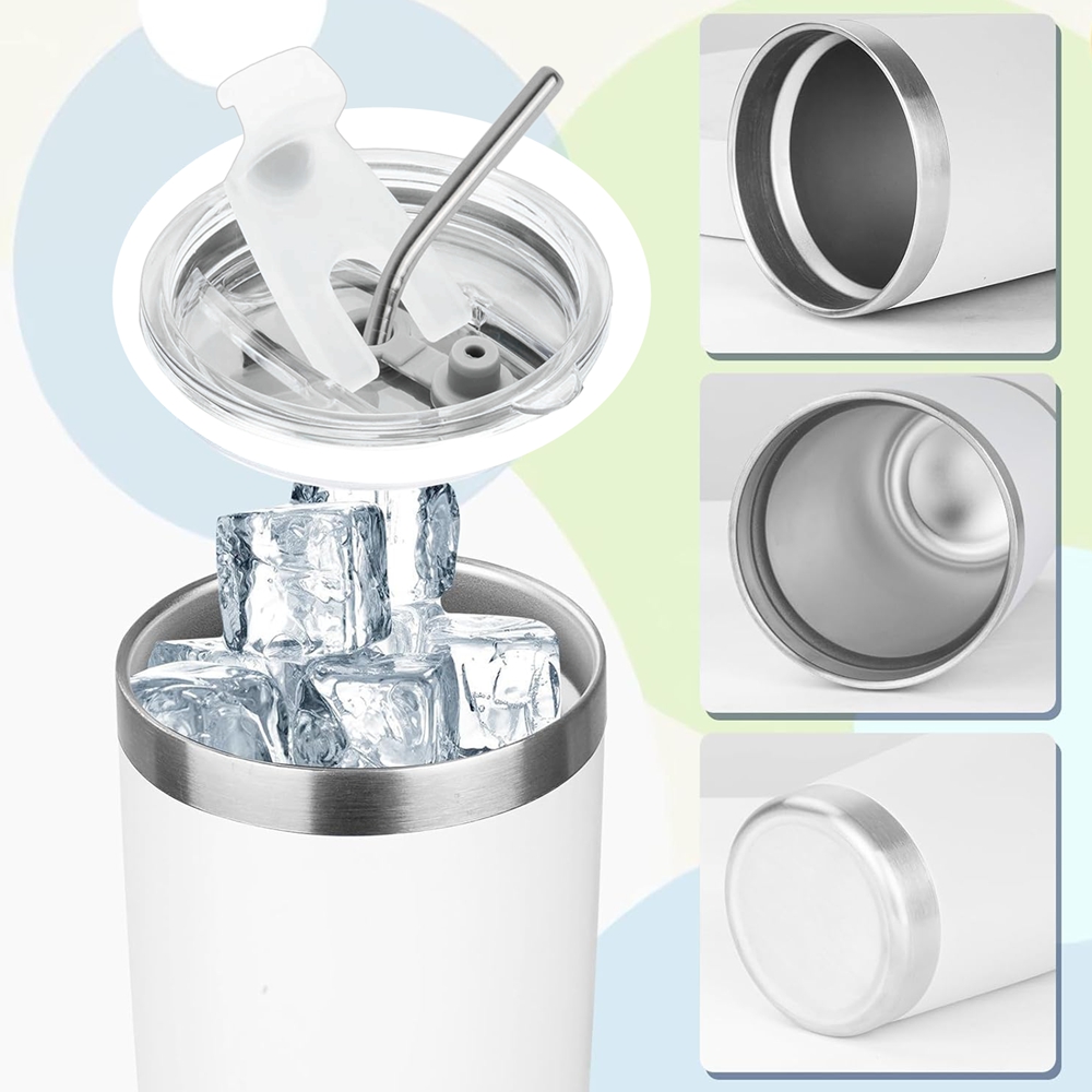 Vaso Térmico de 20oz con Tapa  - Tumbler 20Oz White reseña y precio